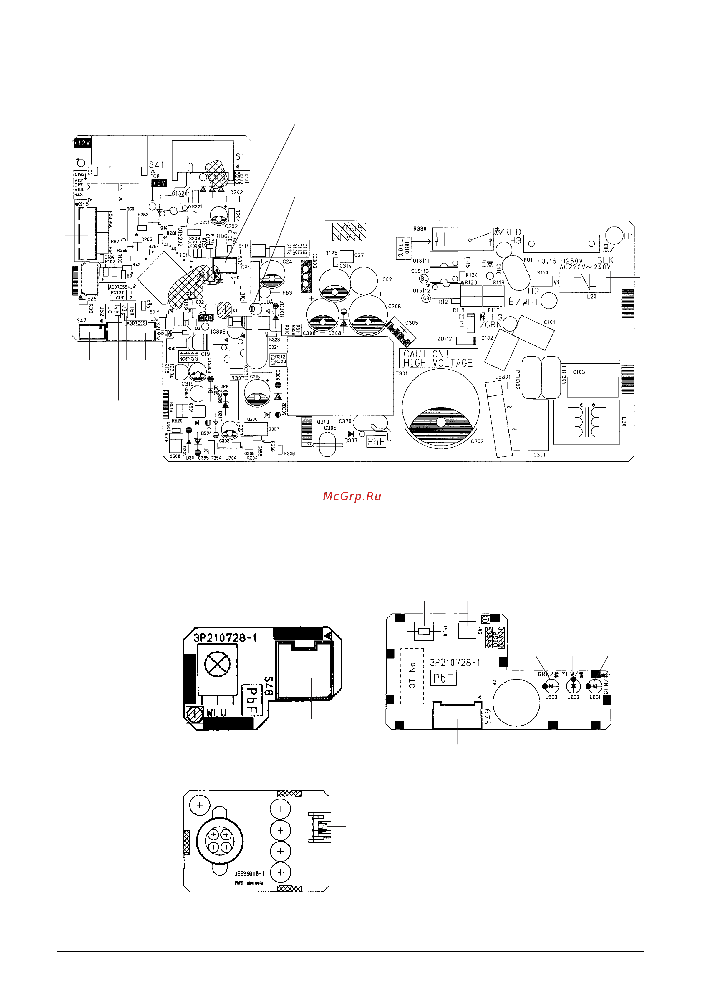 Daikin RMXS140E8V1B [44/393] Pcb detail pcb 1 control pcb