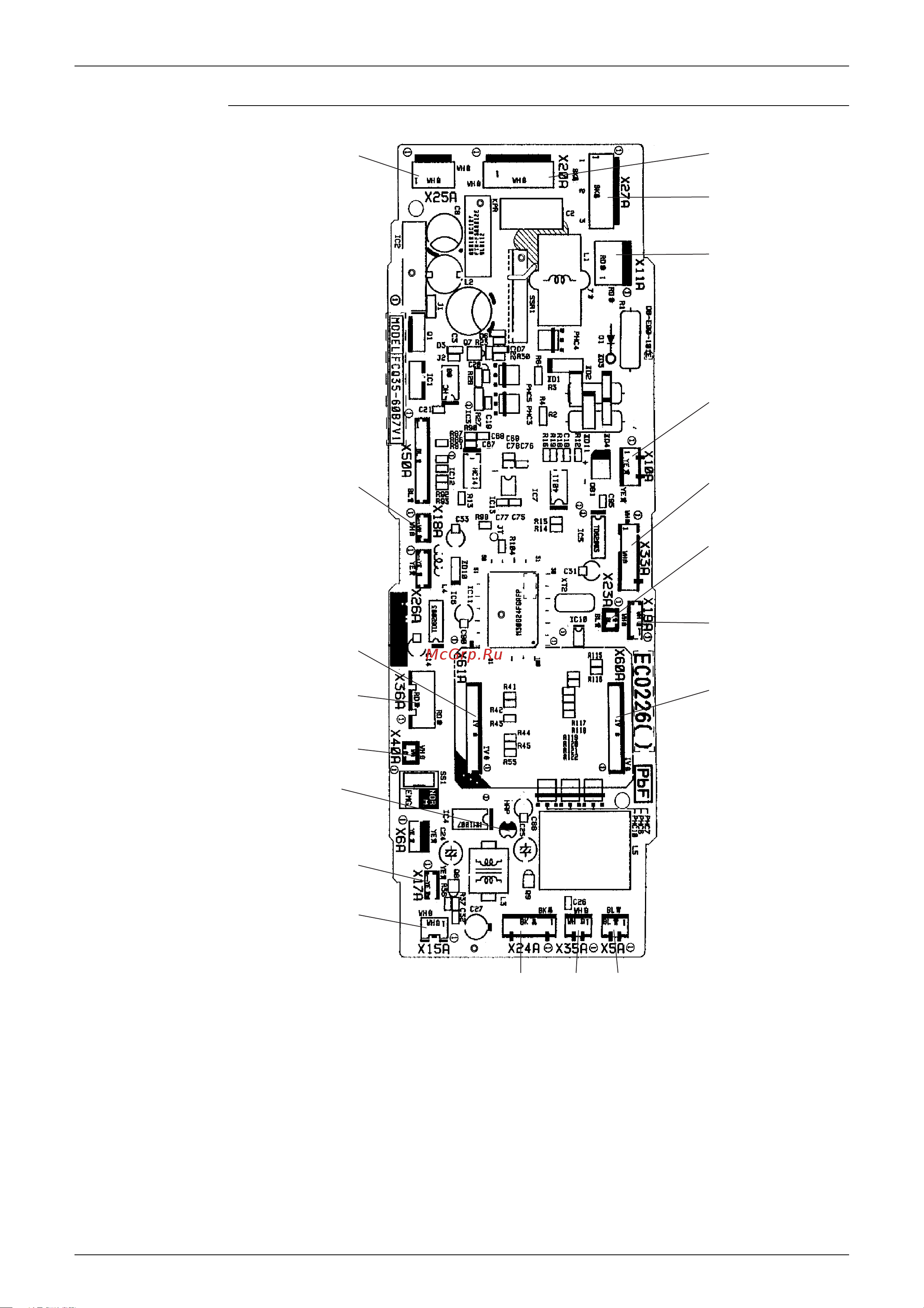 Daikin FDKS50CVMB [61/289] Pcb detail pcb 1 control pcb a1p