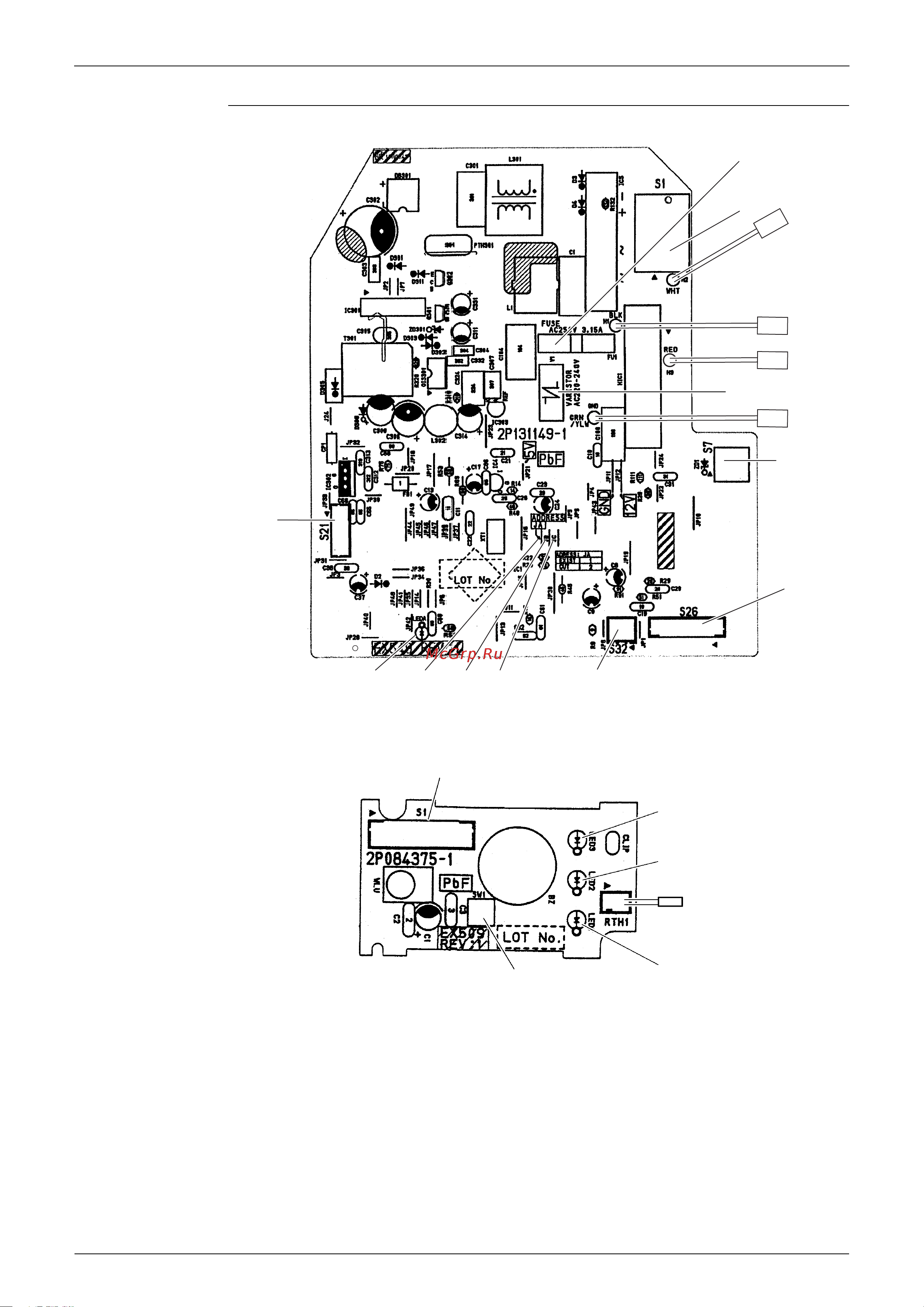 Daikin RXS60E3V1B [24/150] Pcb 2 display pcb