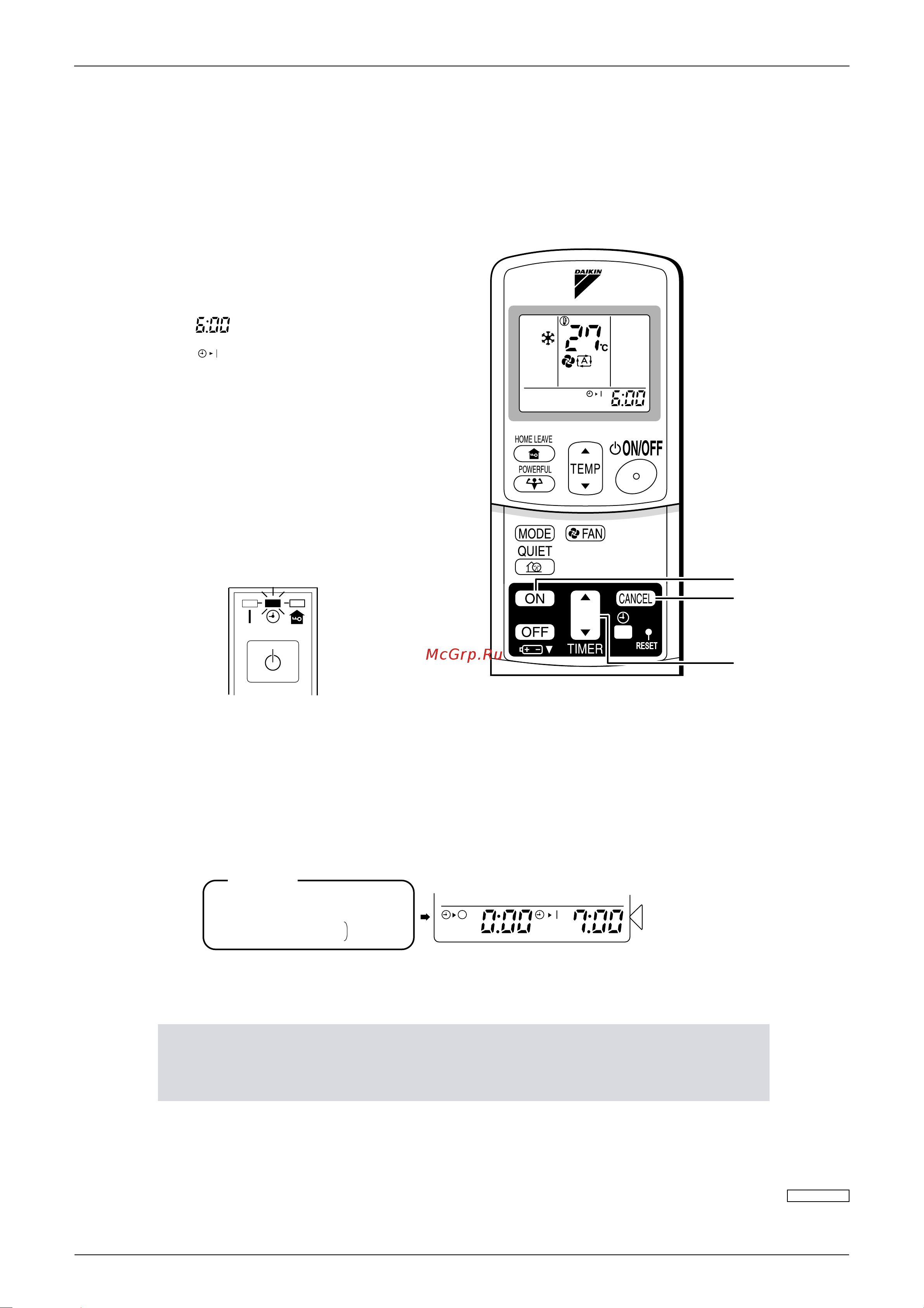 Daikin FDXS50CVMB [62/150] To cancel on timer operation
