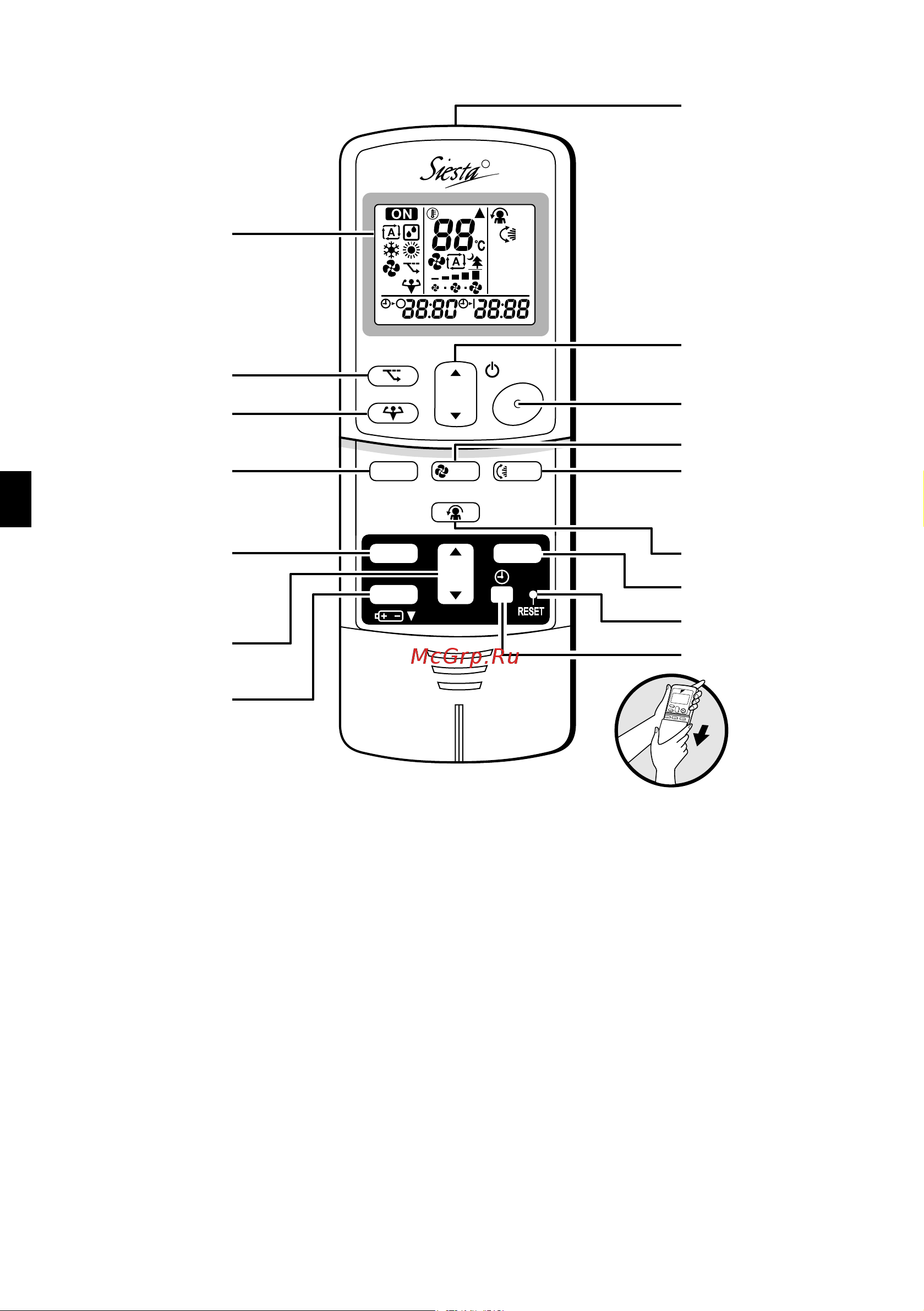 Daikin ATX35GV1B [7/26] Remote controller
