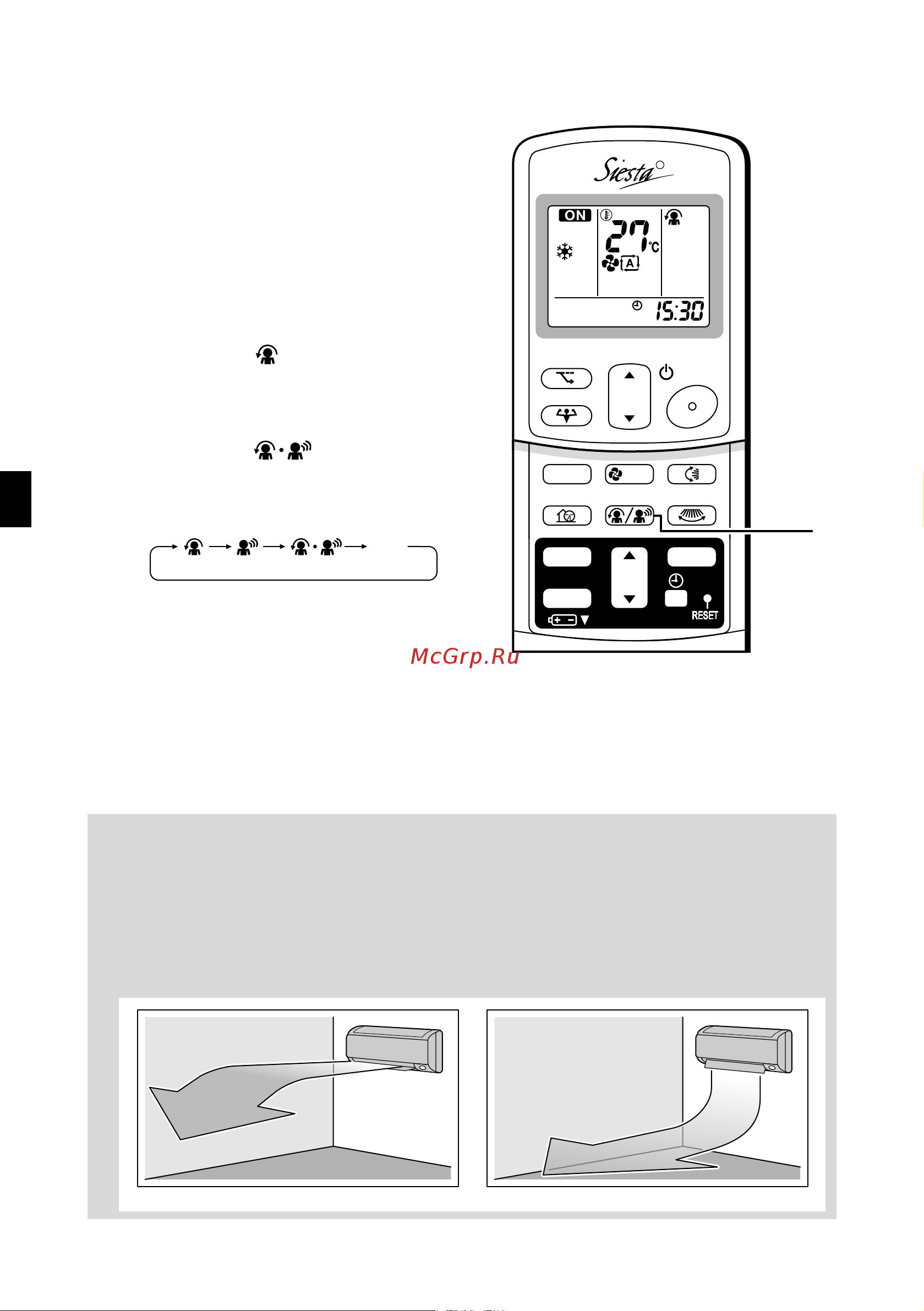 Daikin ATXS42G2V1B [15/34] To cancel comfort airflow operation