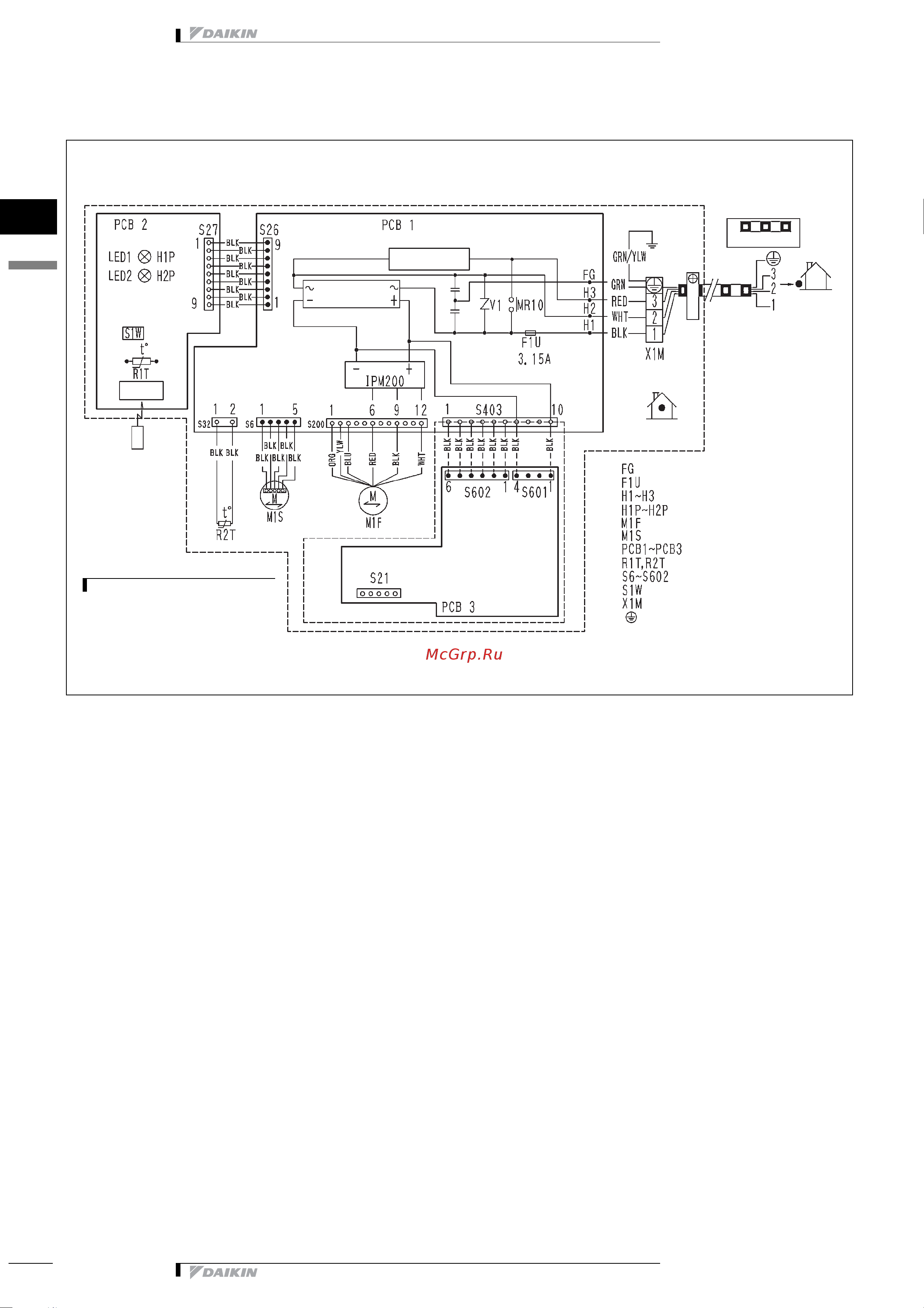 Daikin FTX20GV1B [7/9] Wiring diagram