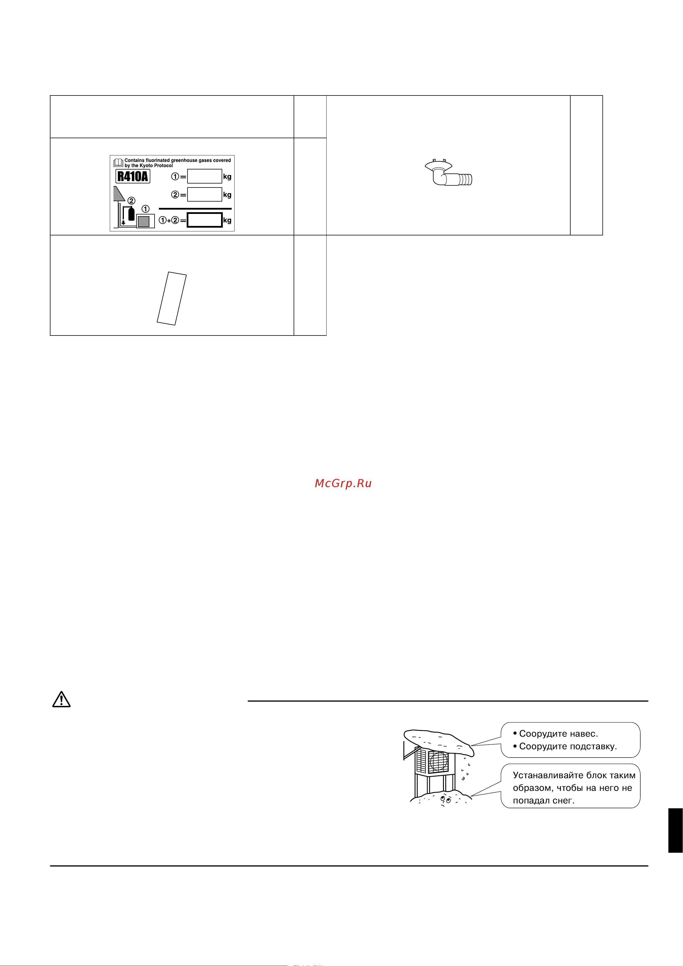 Daikin RX25JV1B [3/13] Меры предосторожности при выборе места для óстановêи