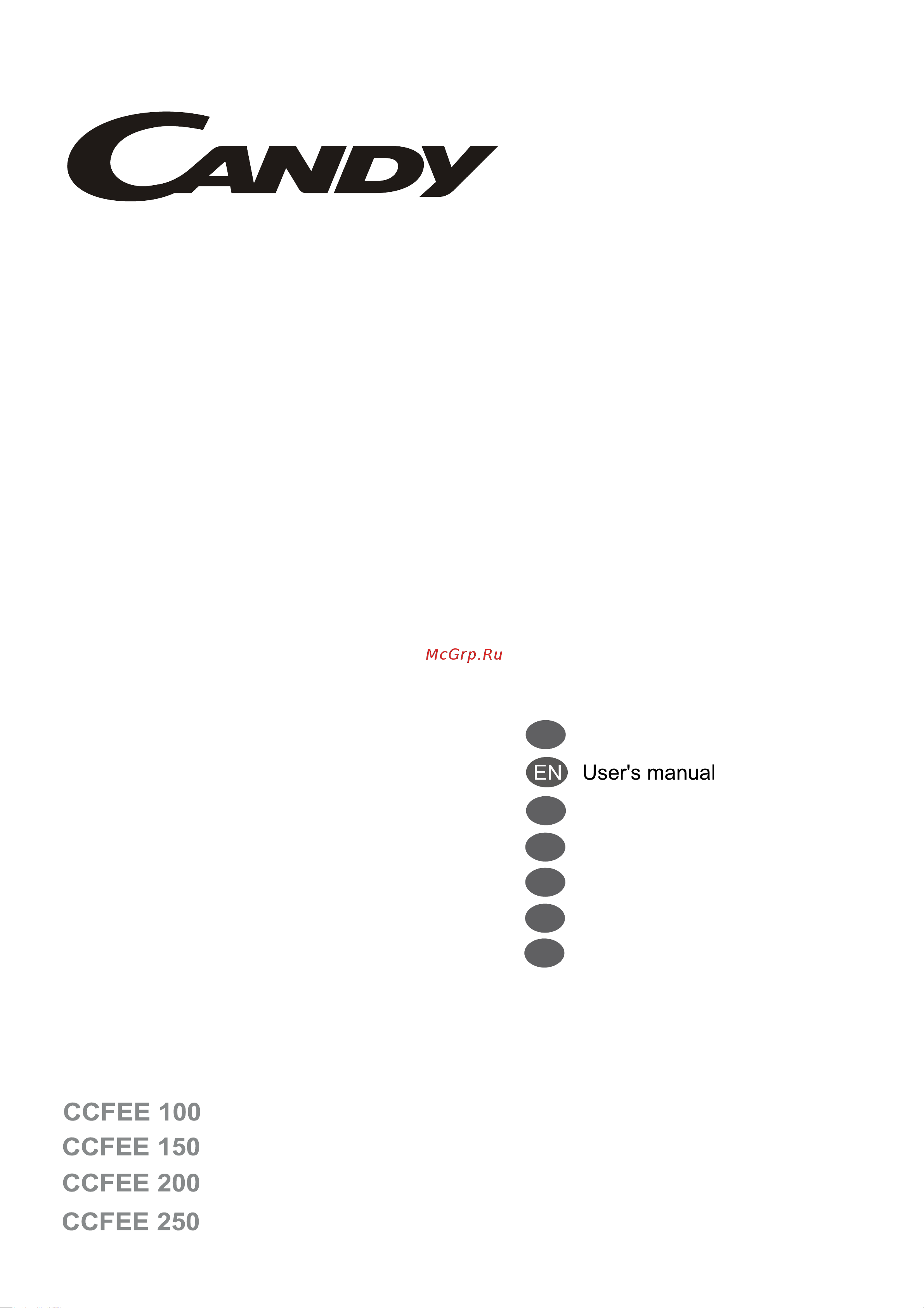 Candy CCFEE 100 Инструкция по эксплуатации онлайн