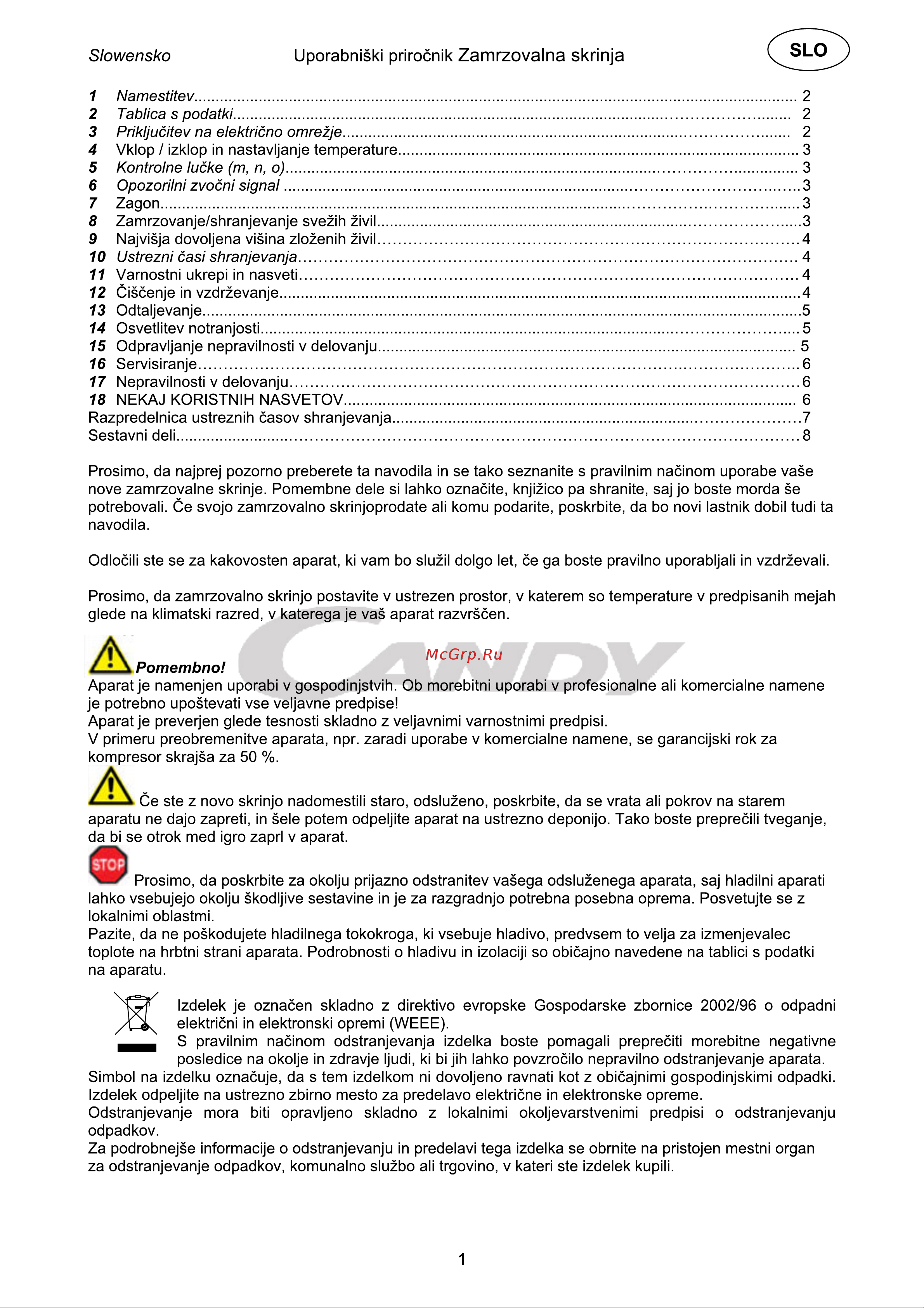 Candy CCHE 200EU Инструкция по эксплуатации онлайн [101/144] 599175