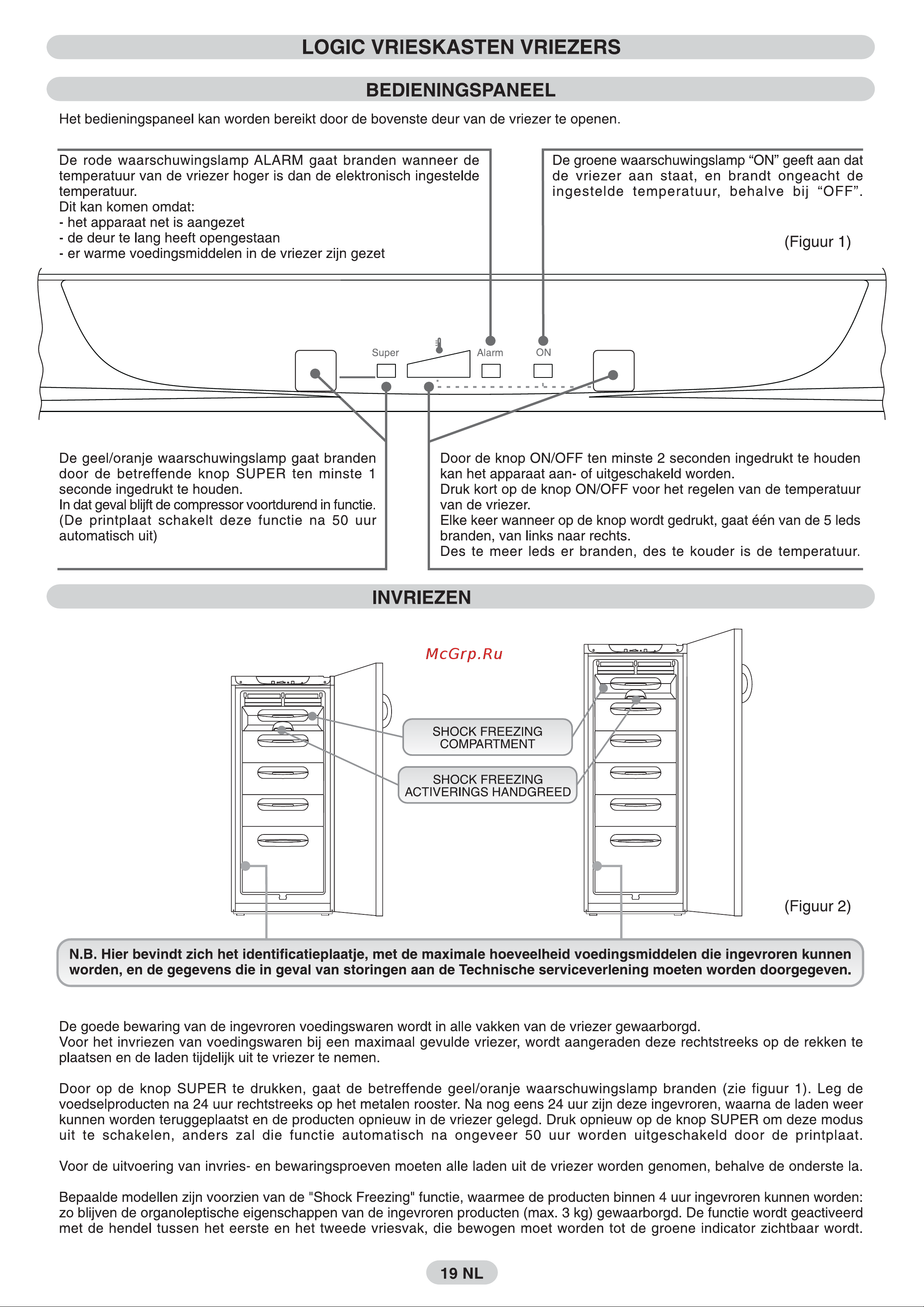 Candy CFN 2725 A-0 [21/32] Logic vrieskasten vriezers