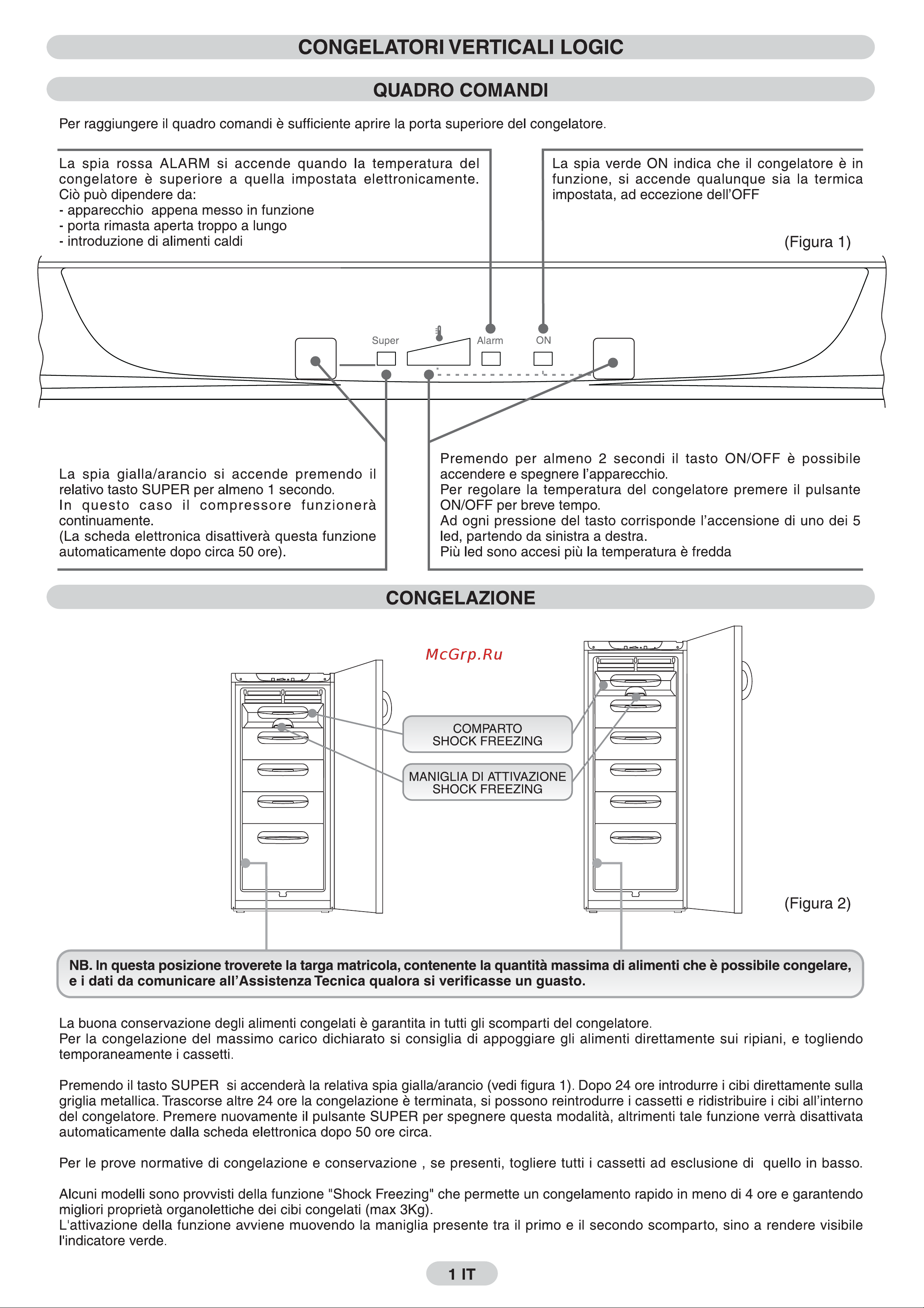 Candy CFN 2725 A-0 [3/32] Congelatori verticali logic