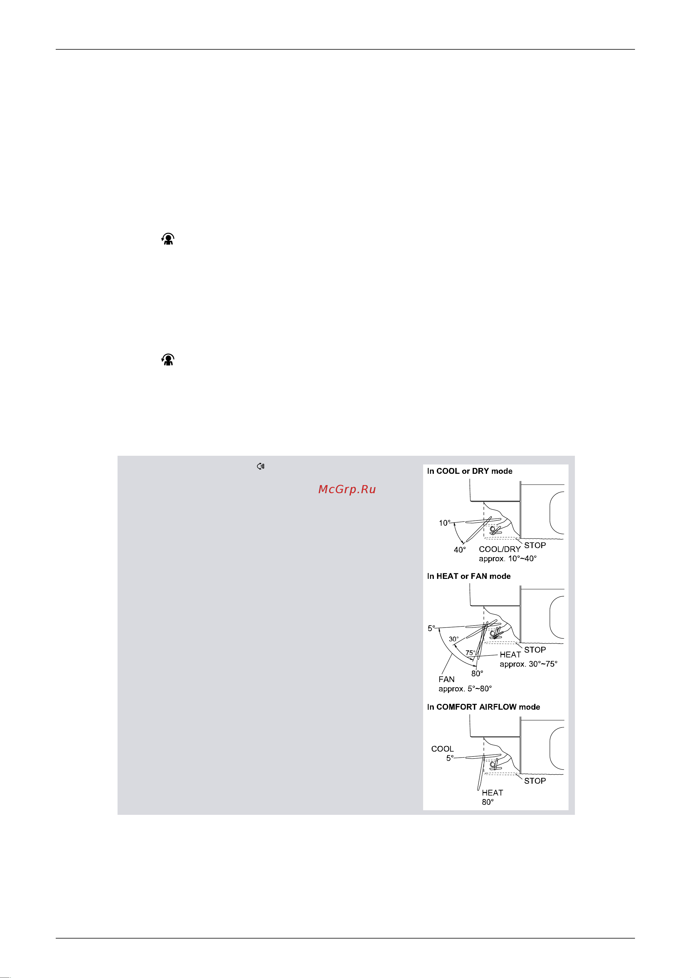 Daikin 2AMK40FV1B [134/280] To cancel comfort airflow operation