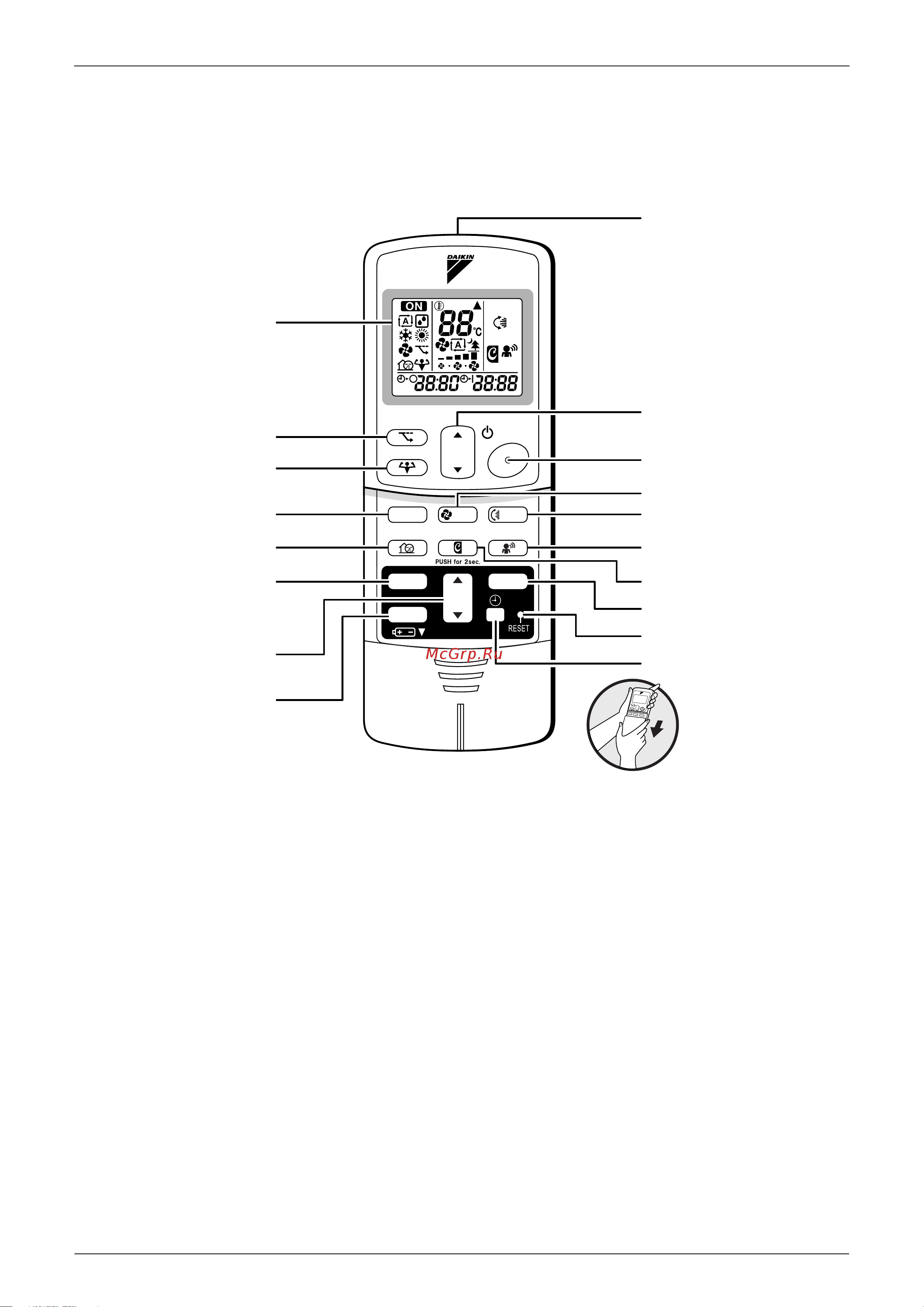 Daikin FTXS35EVMA [77/182] Remote controller