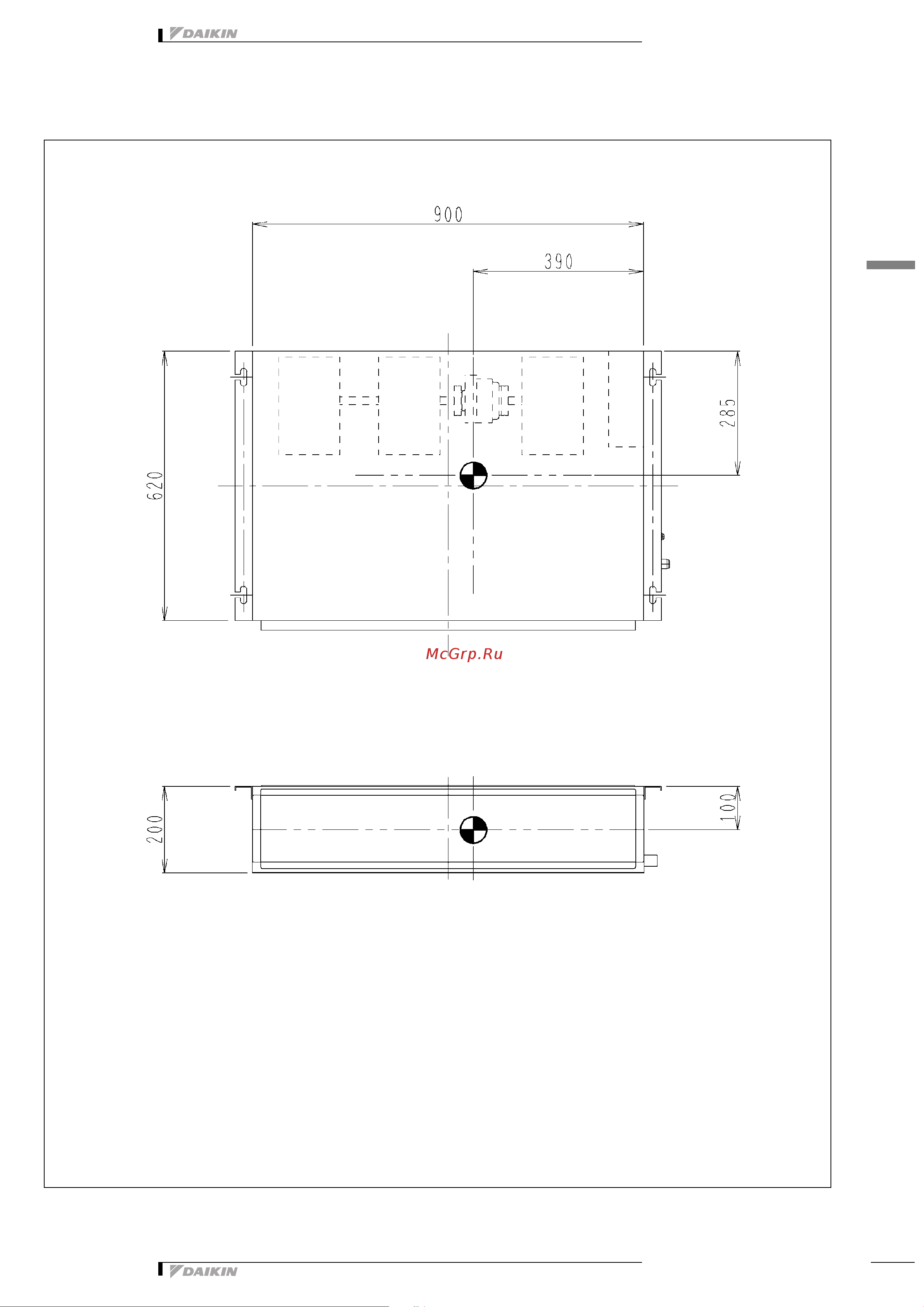 Daikin FDXS50CVMB [8/14] 2 центр тяжести