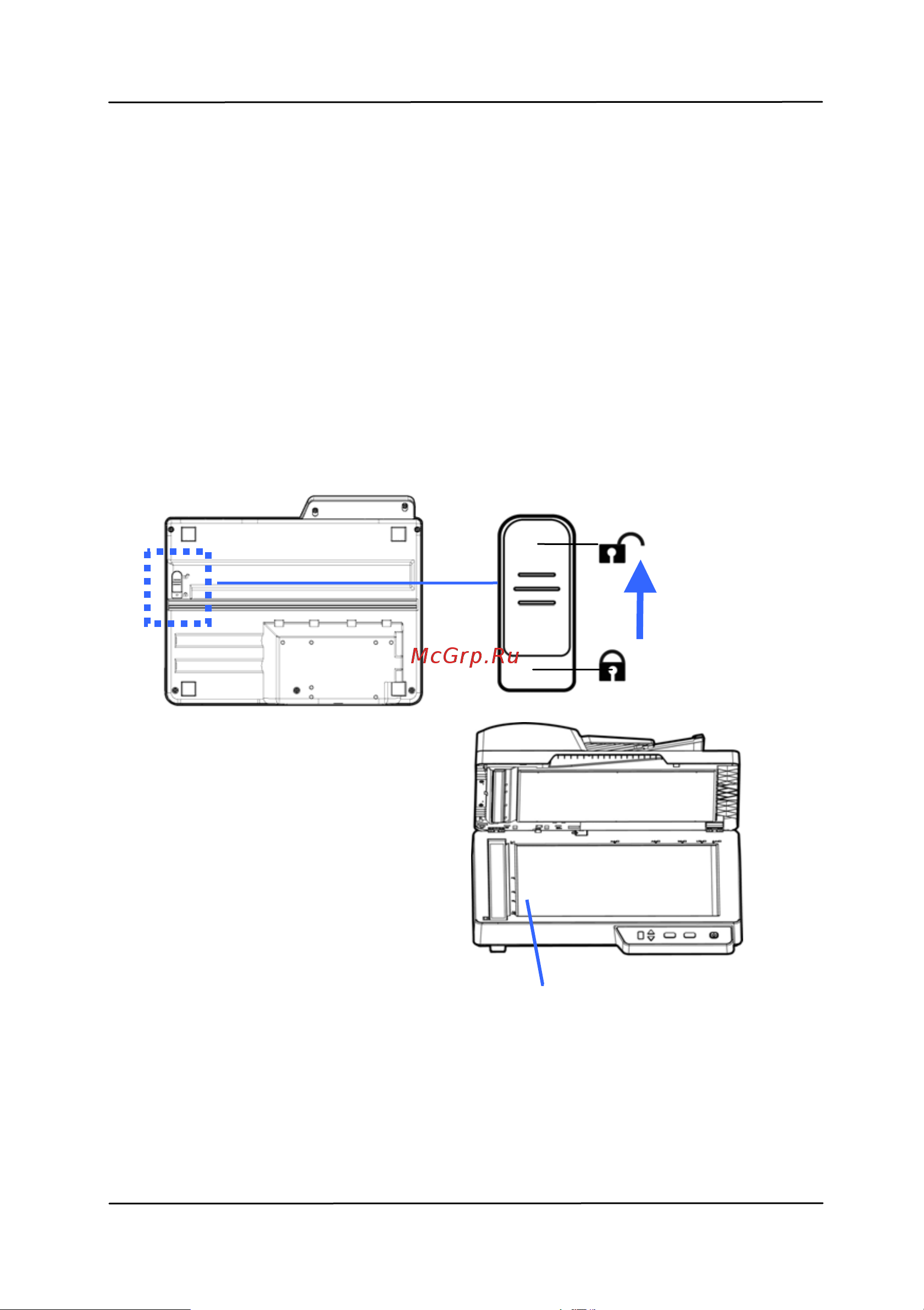 Avision AD120 [14/124] Снимите блокирующий замок