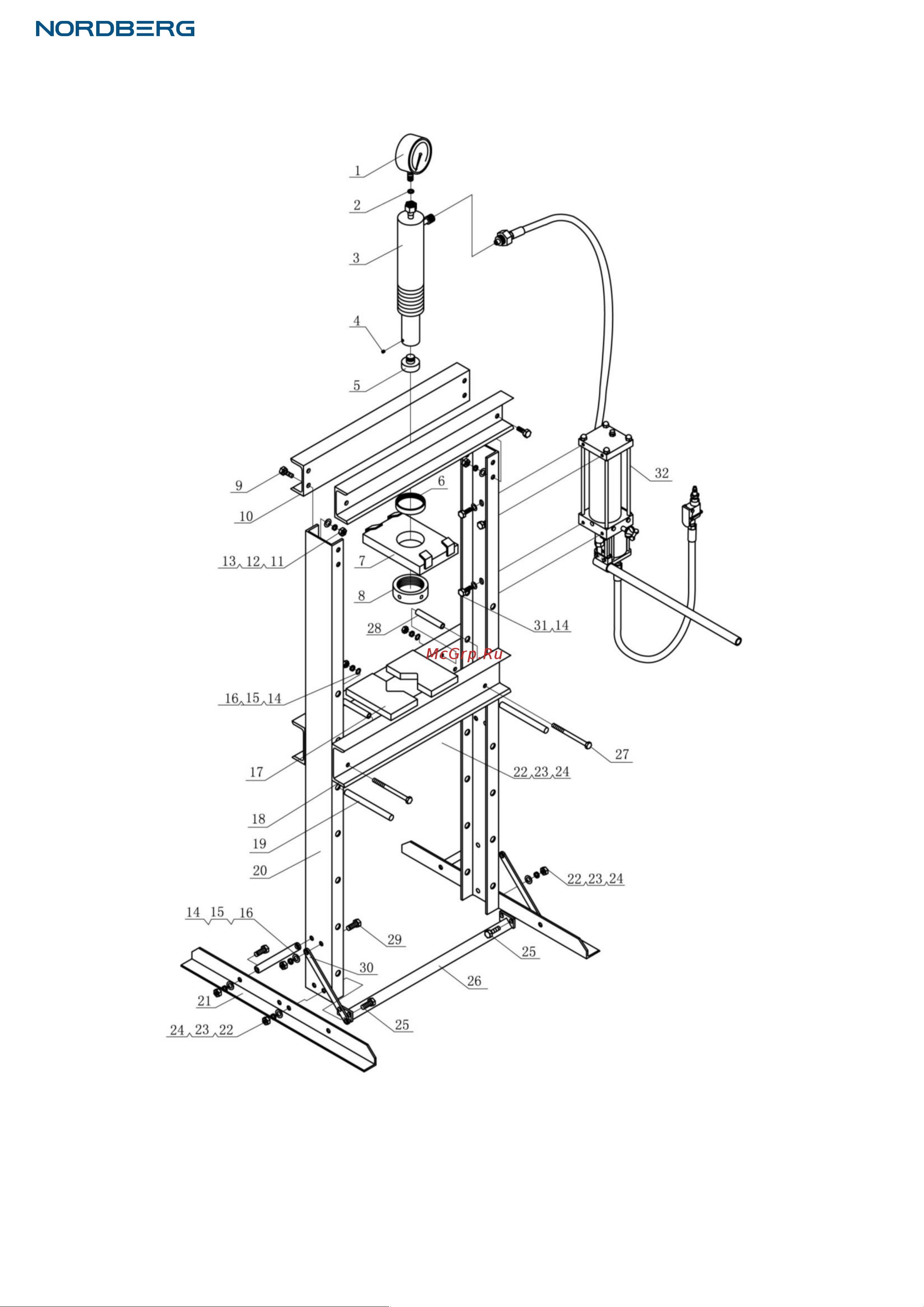Nordberg ECO N3620AL 20т Инструкция по эксплуатации онлайн [7/12] 834797