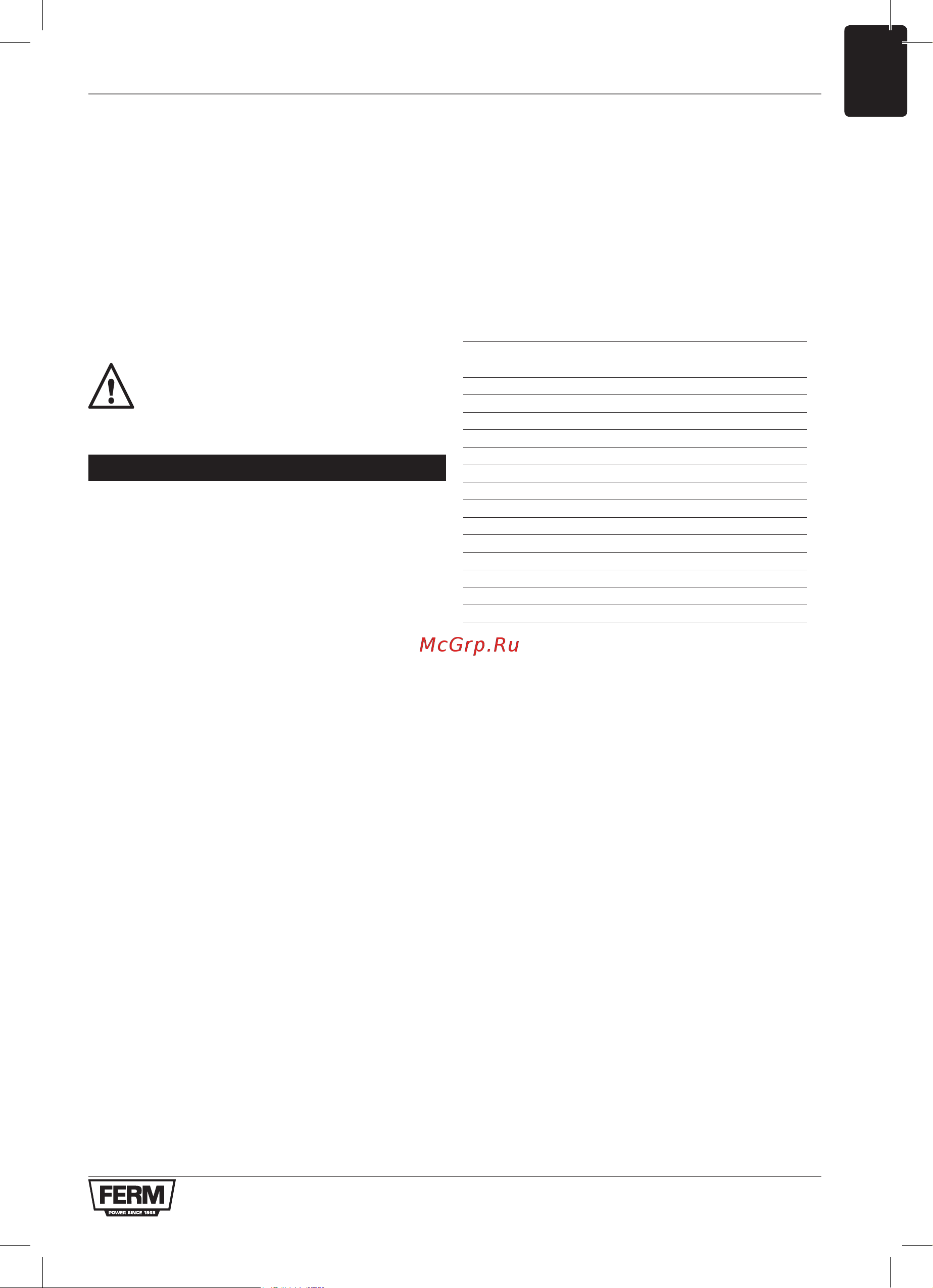 FERM PRM1021 [11/128] Bedienung