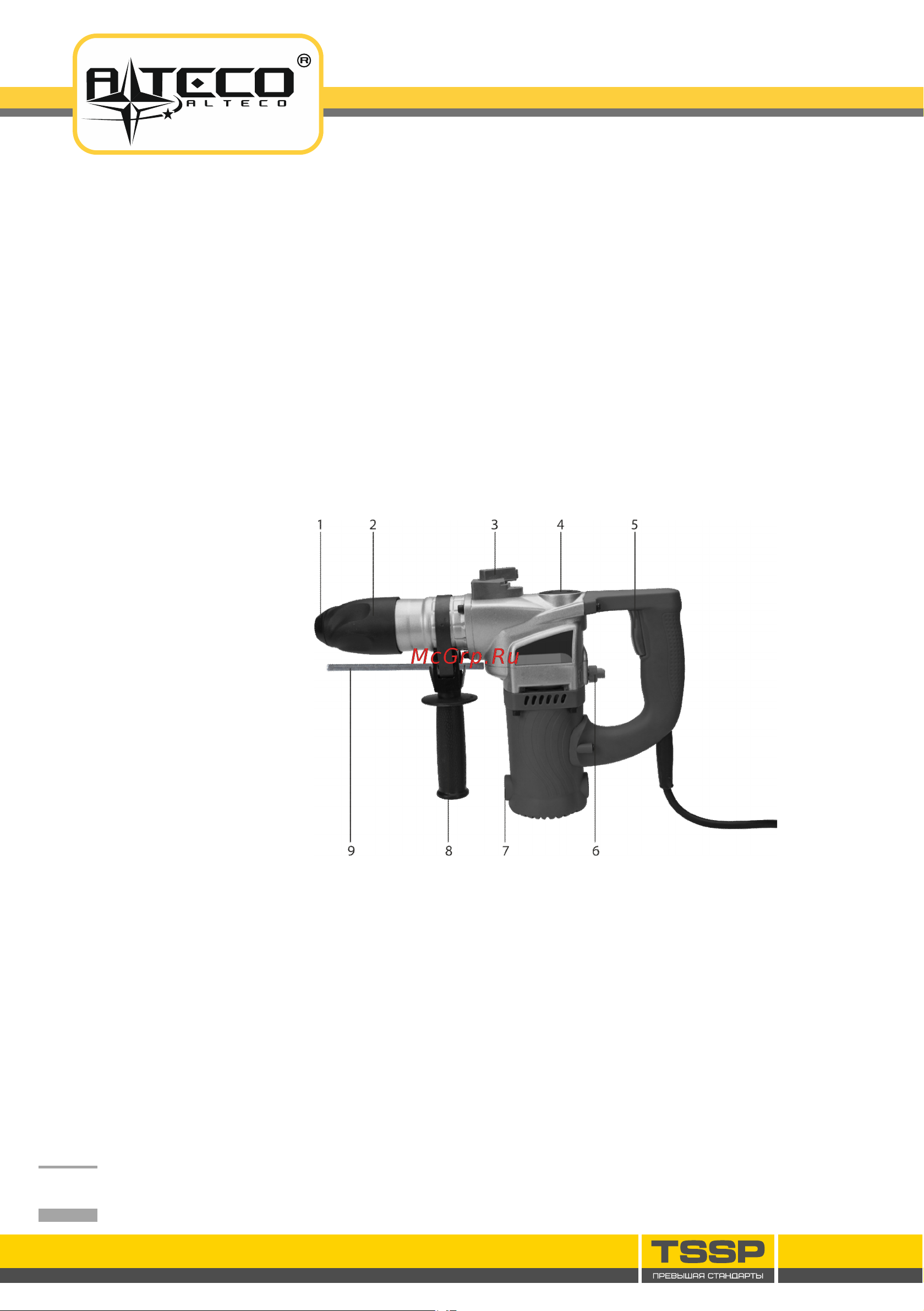 Alteco SDS-Plus RH 1100-26.1 [6/16] Струкции