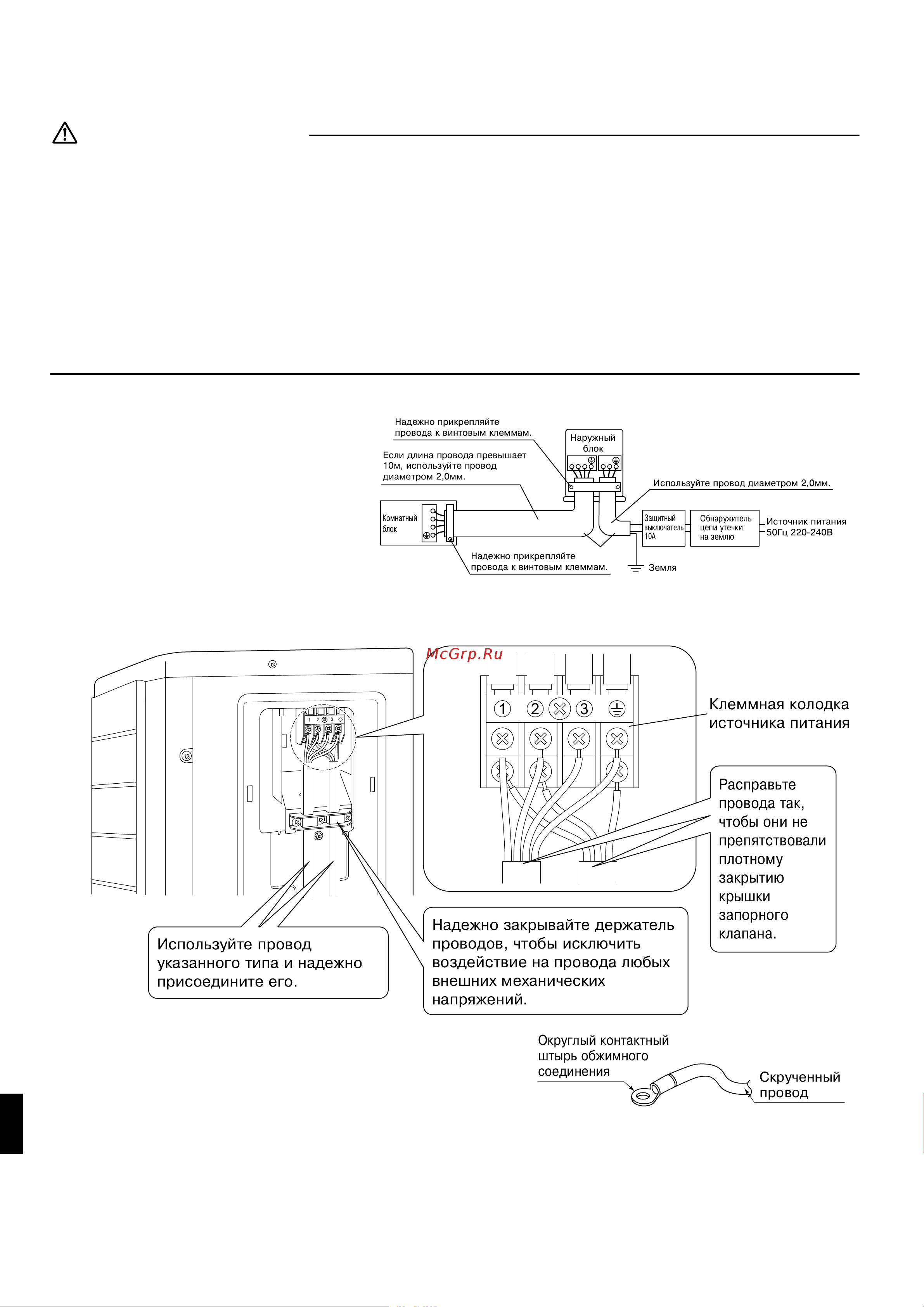 Daikin RKS25F2V1B [10/13] Элеêтропроводêа