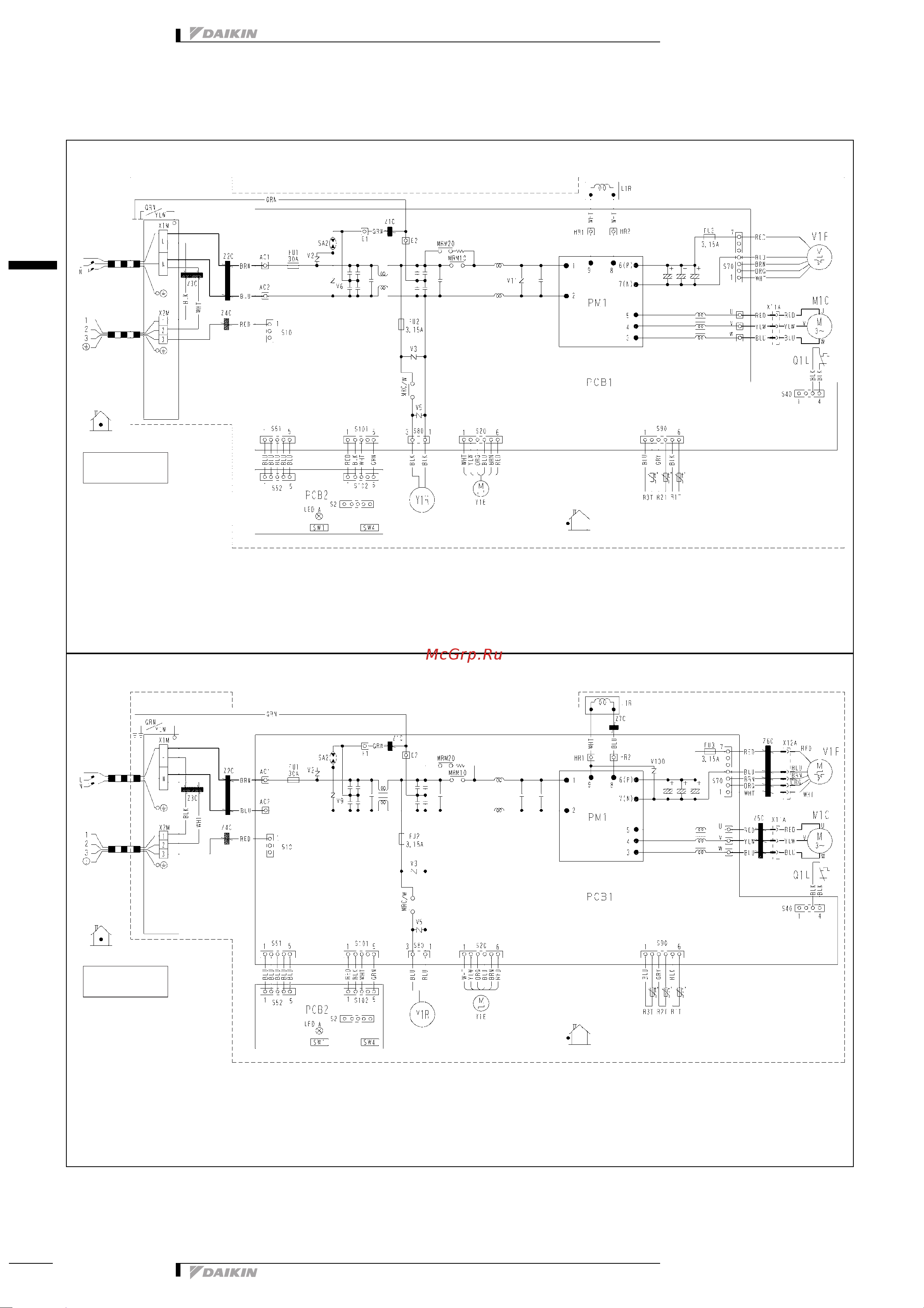 Daikin RXS50E2V1B [23/27] Монтажная схема