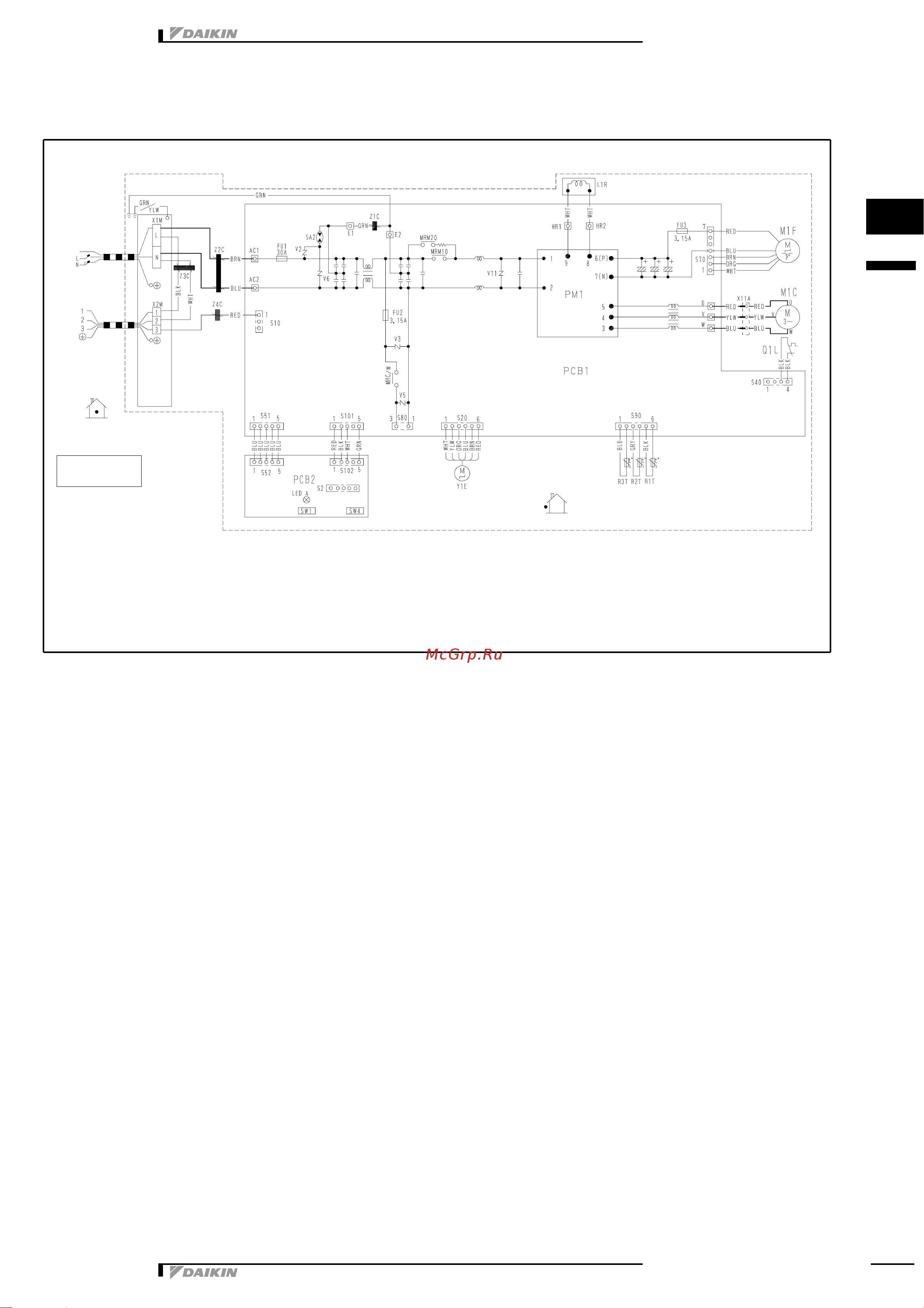 Daikin RN60E2V1B [10/12] Wiring diagram