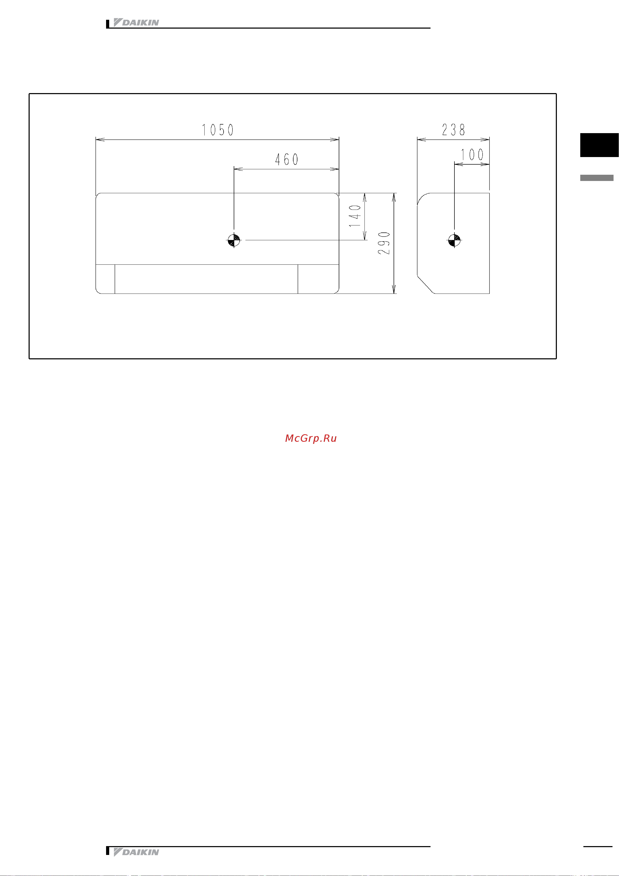 Daikin FTKS60EV1B [15/19] 2 centre of gravity