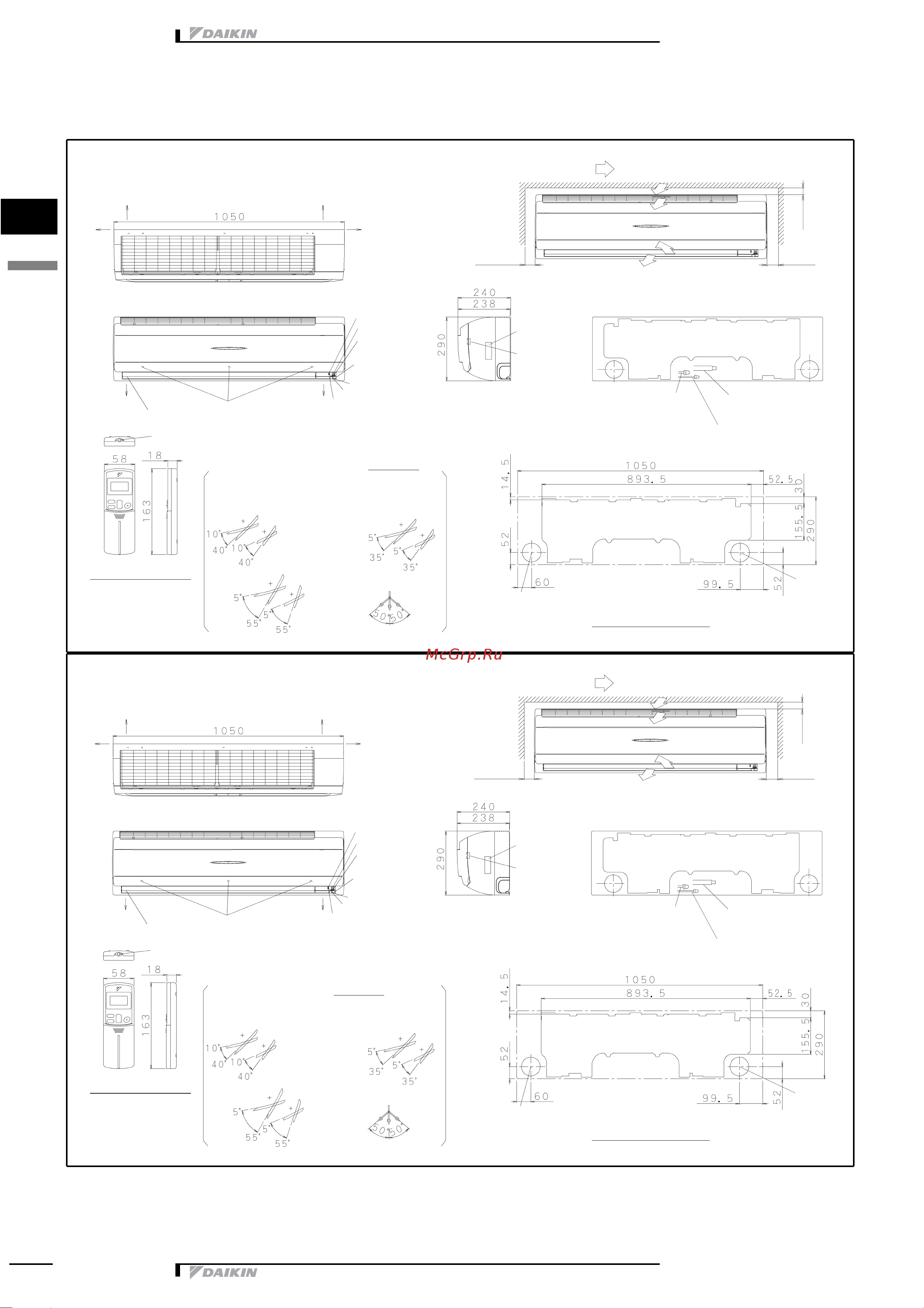 Daikin FTXS60EV1B [5/19] Signal transmitter