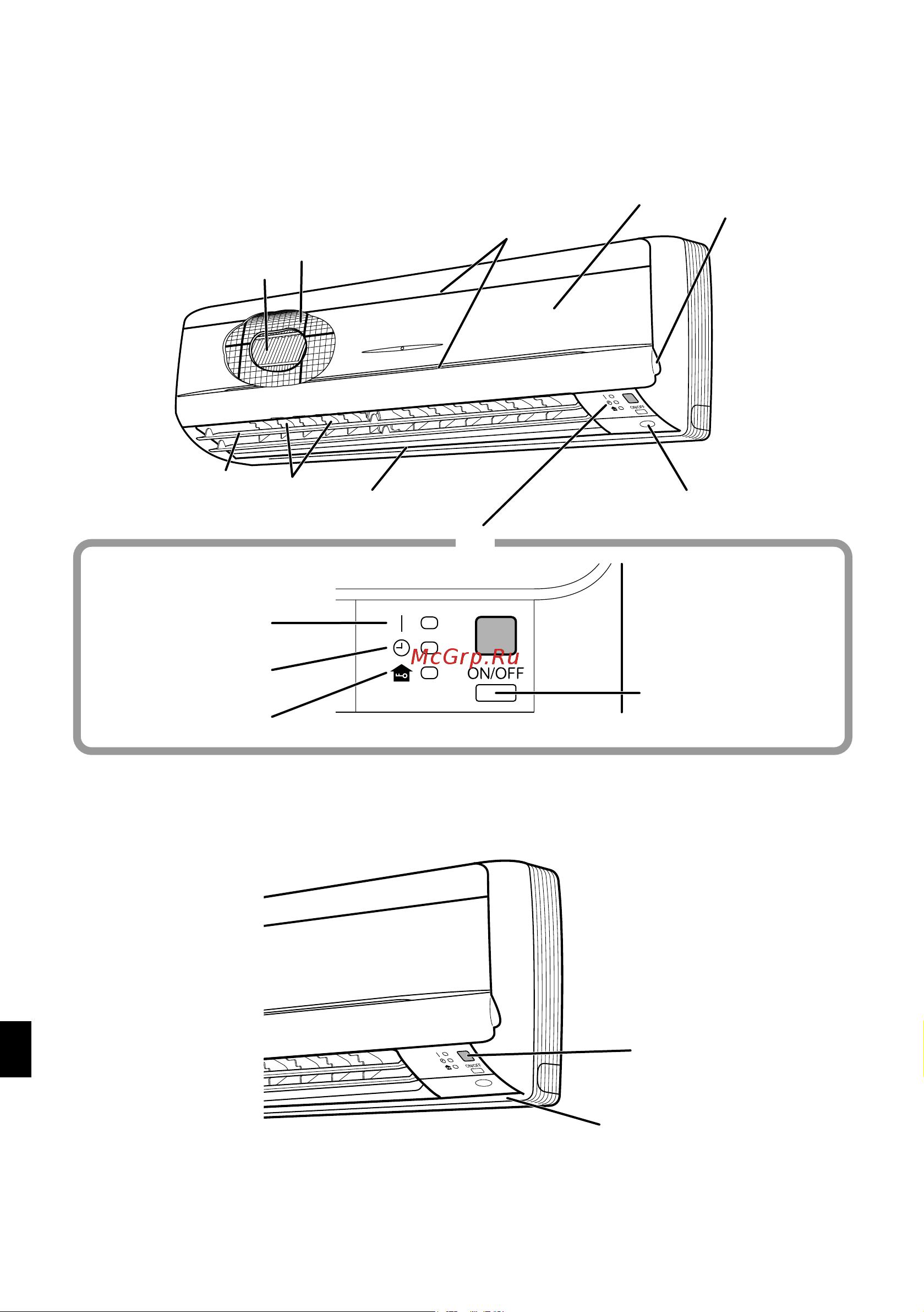 Daikin FTXS71EV1B [5/34] Наименования деталей