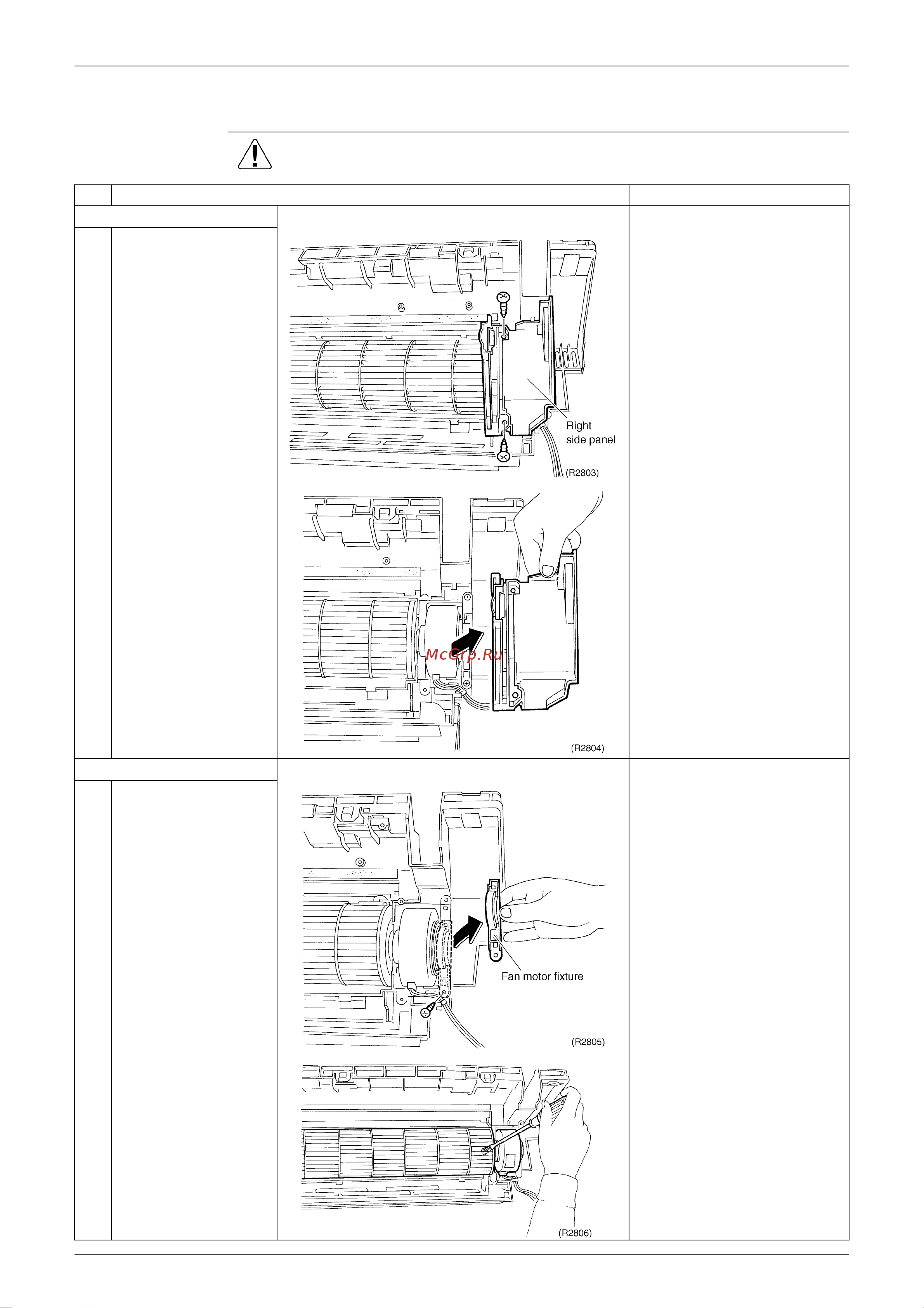 Daikin RYN60E3V1B [222/300] Removal of fan rotor fan motor