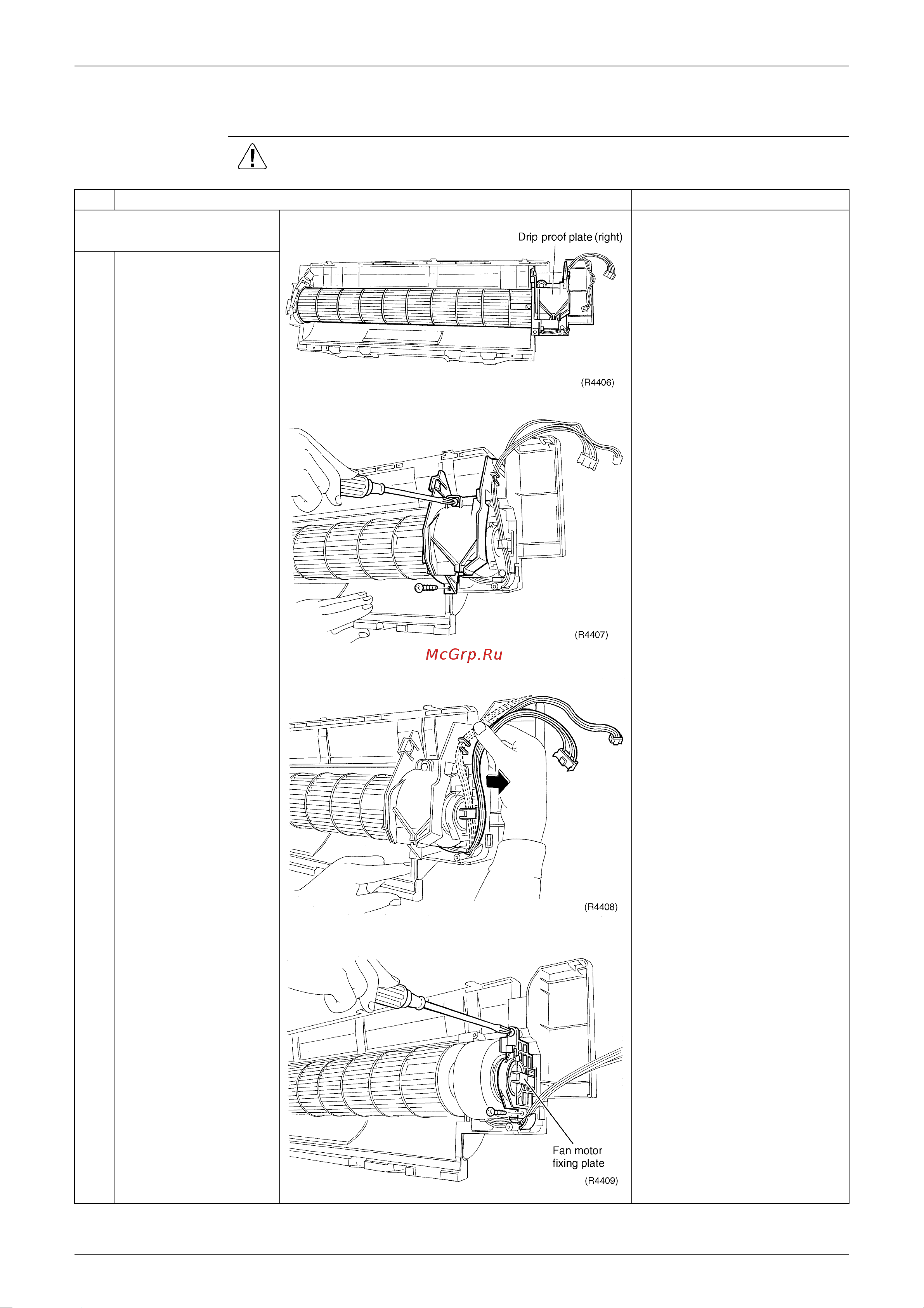 Daikin RXS25EBVMA [178/226] Removal of fan rotor