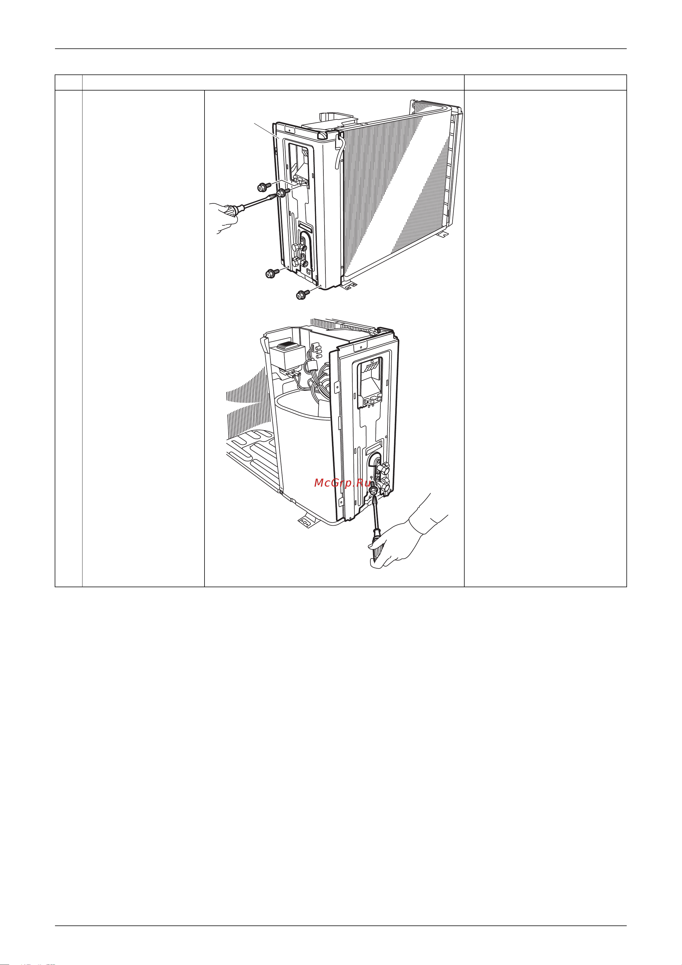 Daikin RXS25EBVMA [188/226] Loosen the 4 screws on the right side