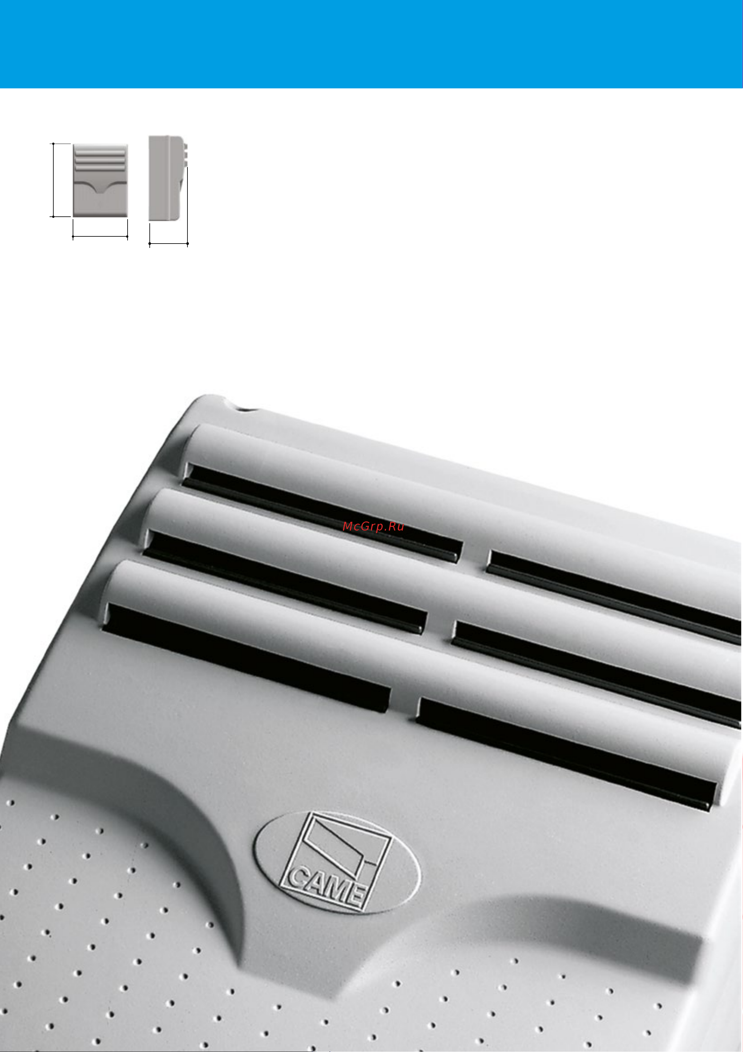 Came STILE 500 001PSMM500ED-02 [113/362] Габаритные размеры блоков управления