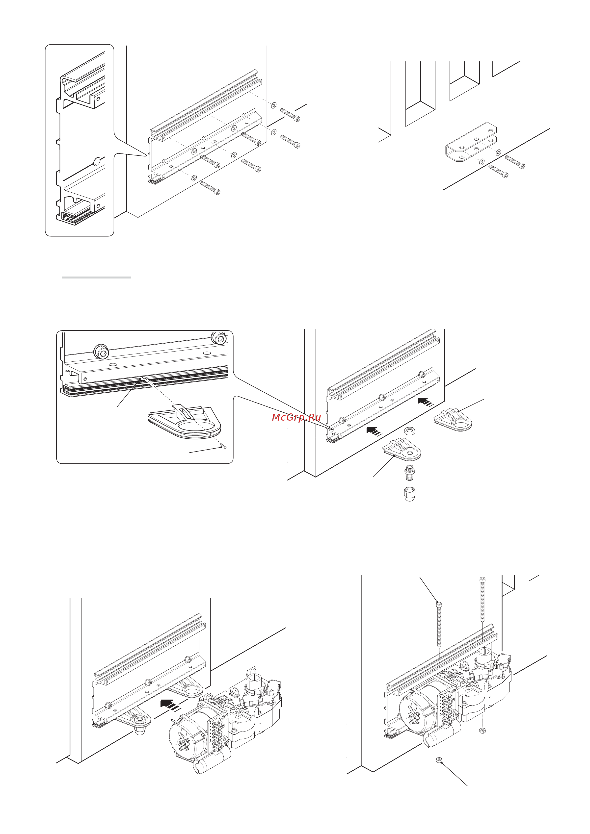 Came FE40230 [9/20] Монтаж привода