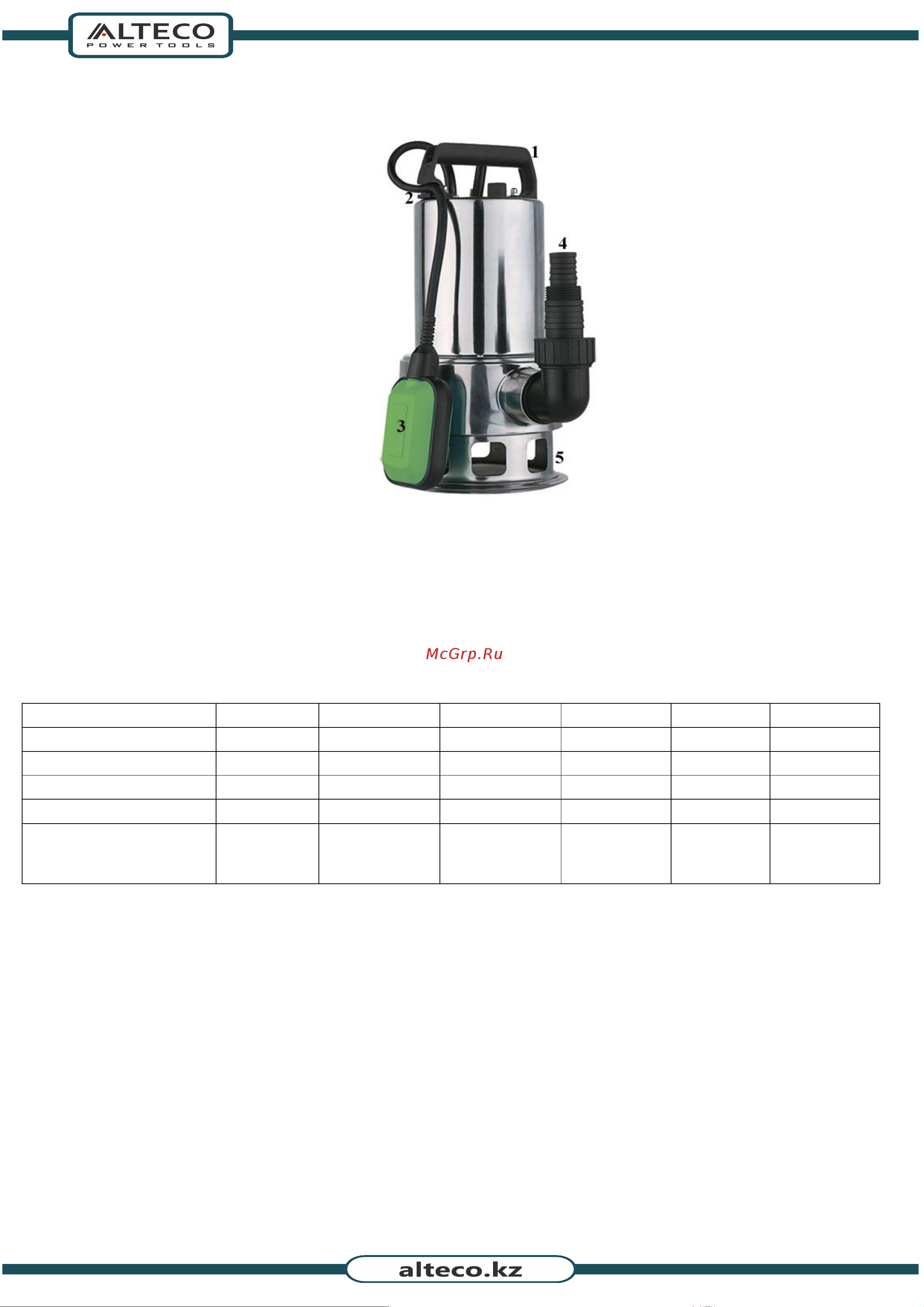 Alteco DN 1200 T [8/13] Техникалық сипаттамалары
