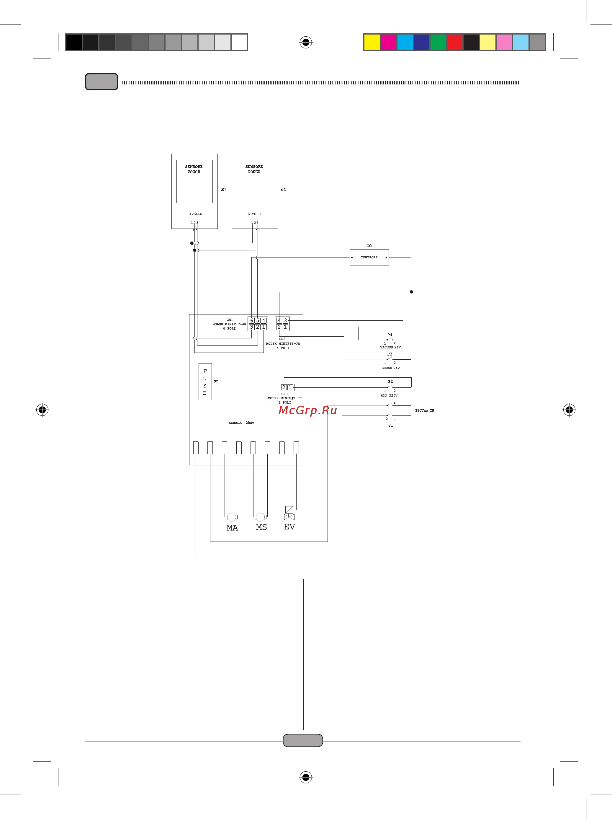 Ghibli Round 45 E 55 TOUCH [17/18] Wiring diagram