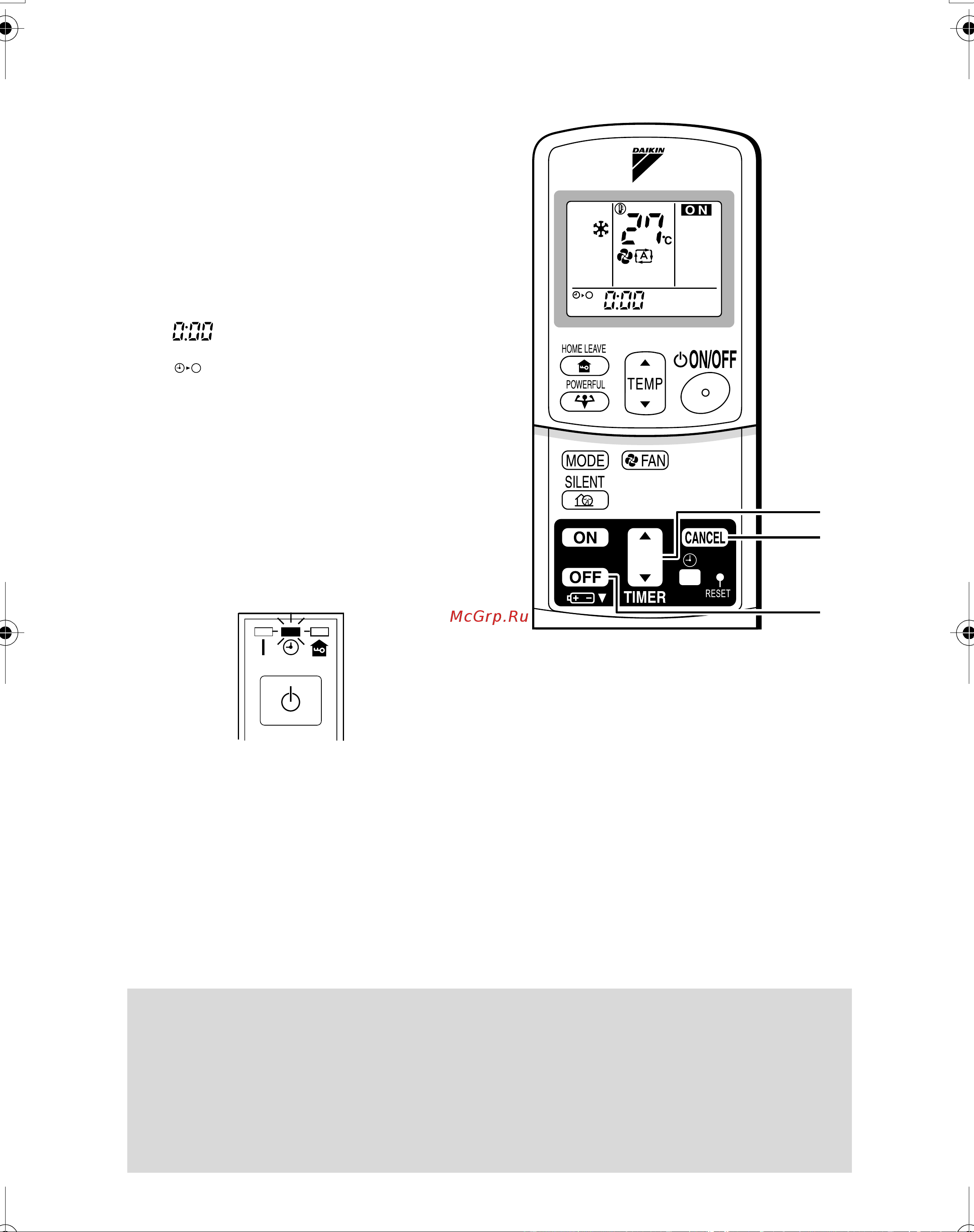 Daikin CDKS35CVMA [17/26] Timer operation