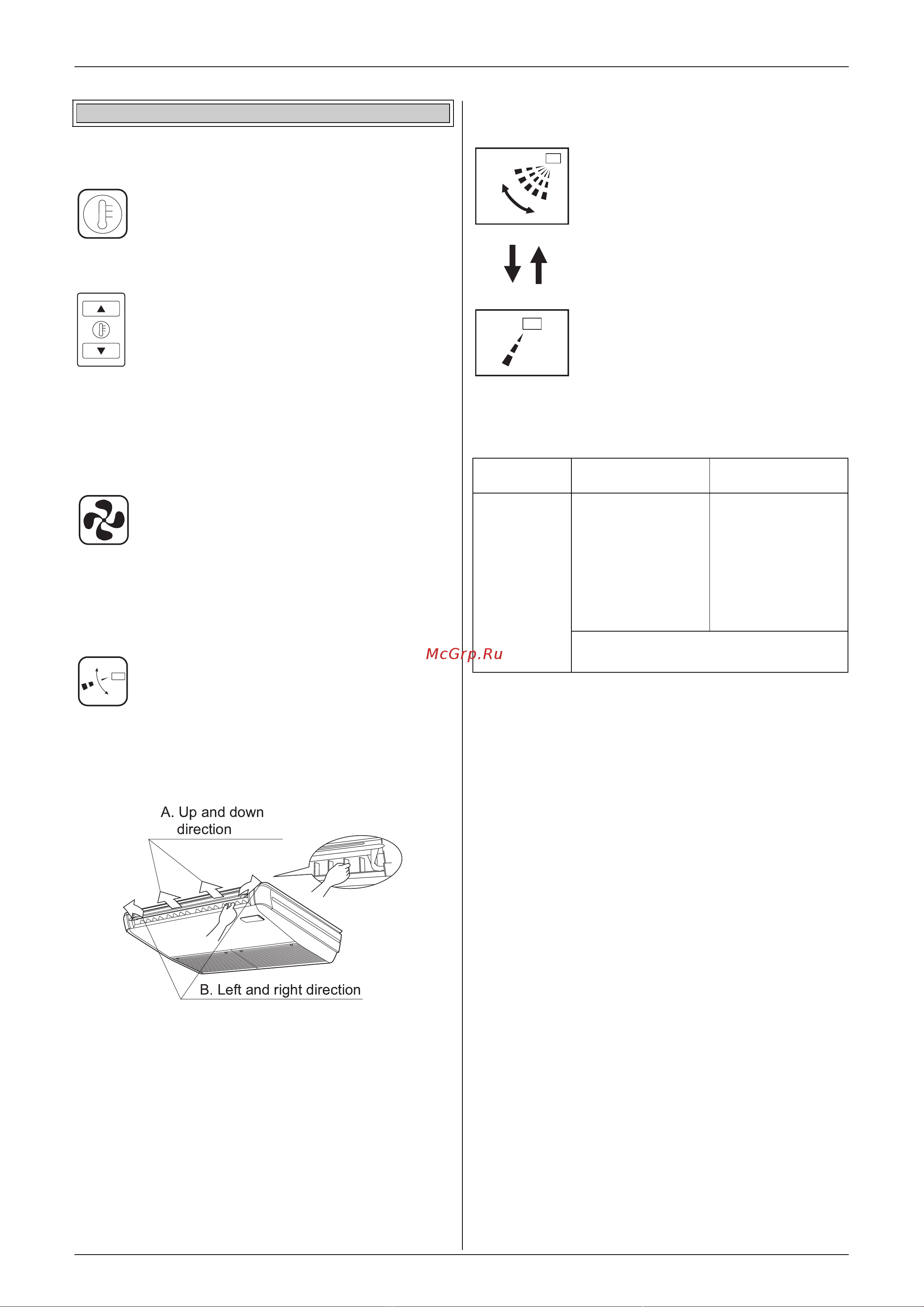 Daikin CDXS25EAVMT [306/456] Air flow direction adjust