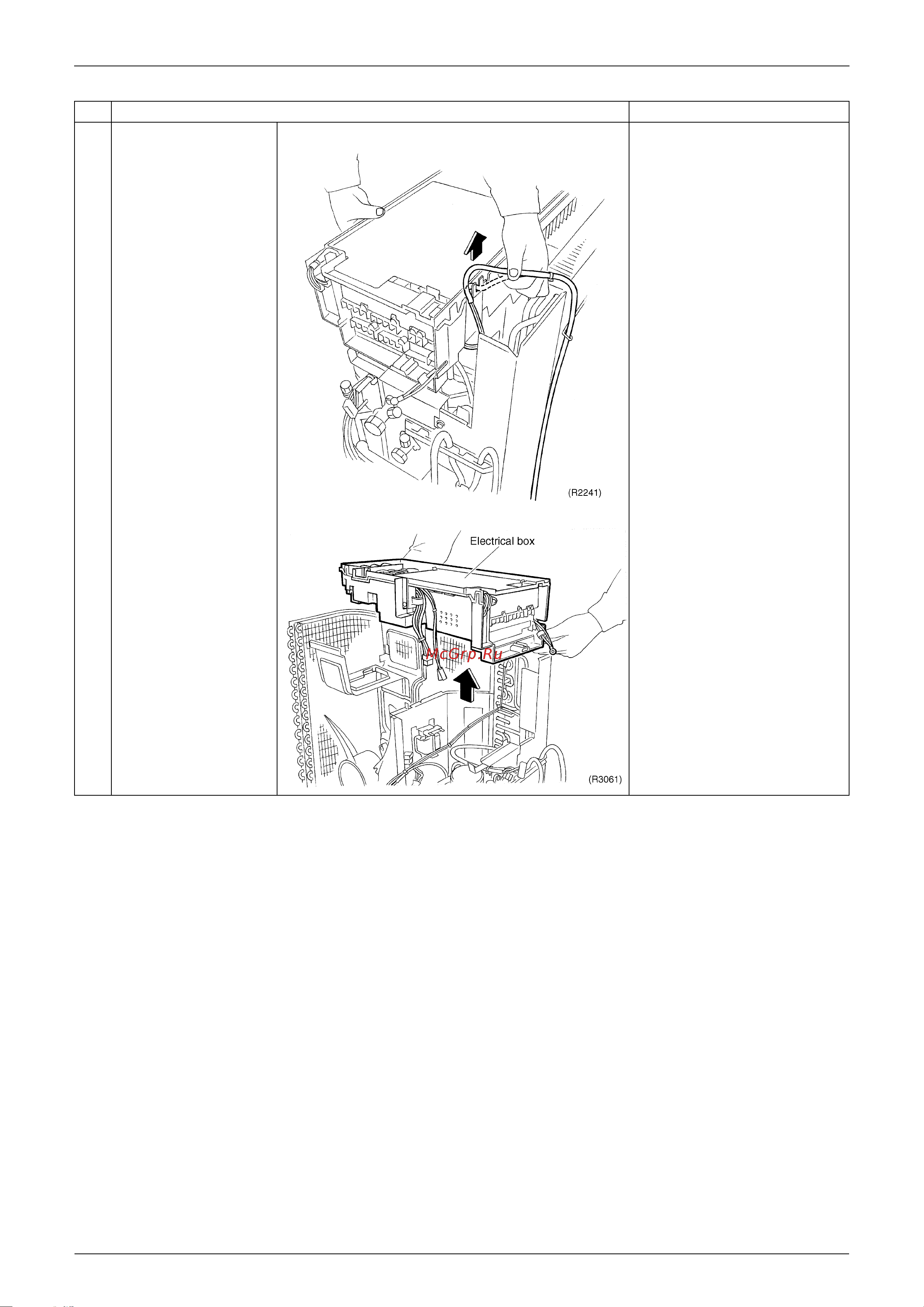 Daikin CDXS25CVMA [239/298] Remove each wire harness and dismount the electrical box by lifting it