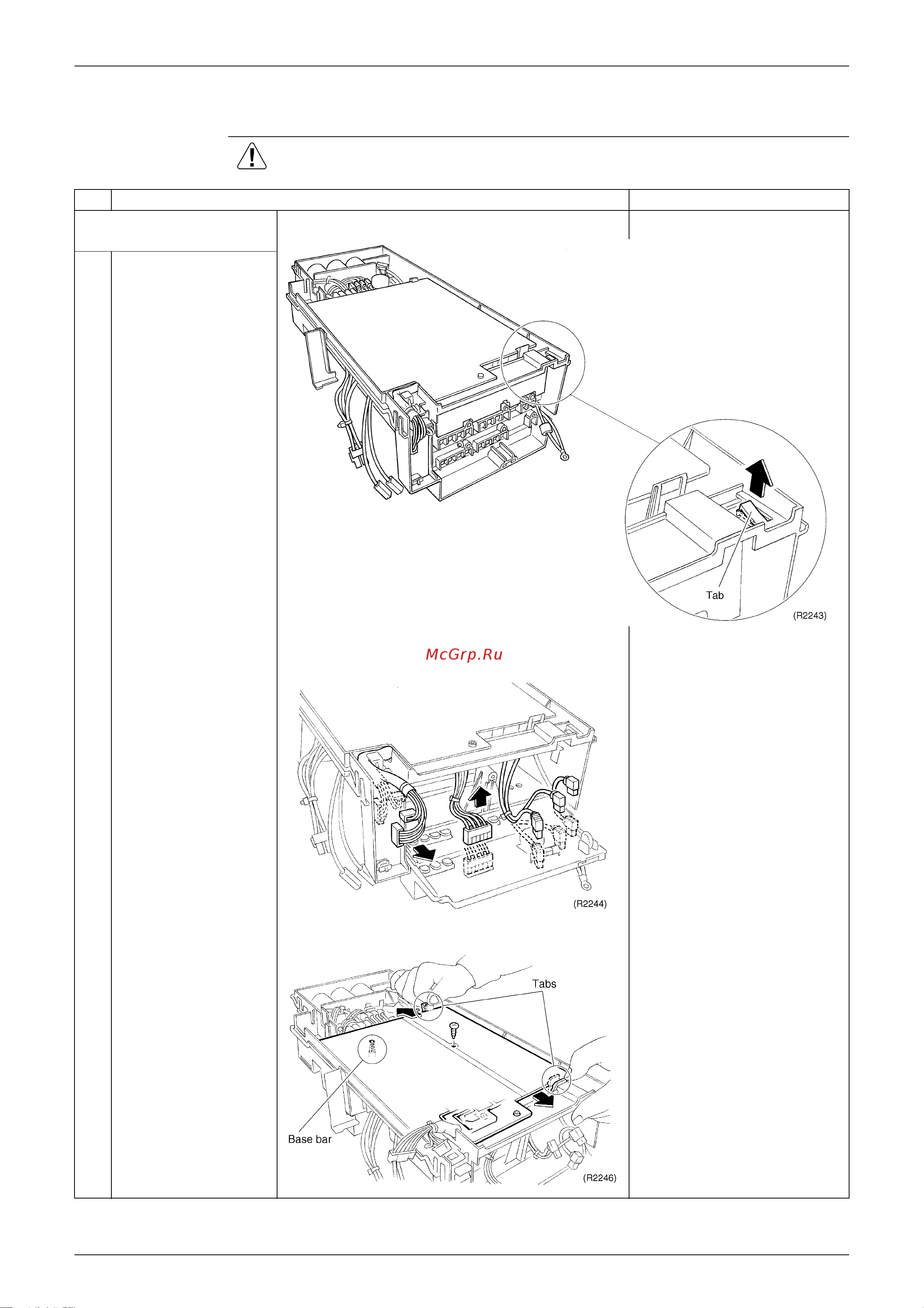 Daikin CDXS25CVMA [240/298] Removal of pcb