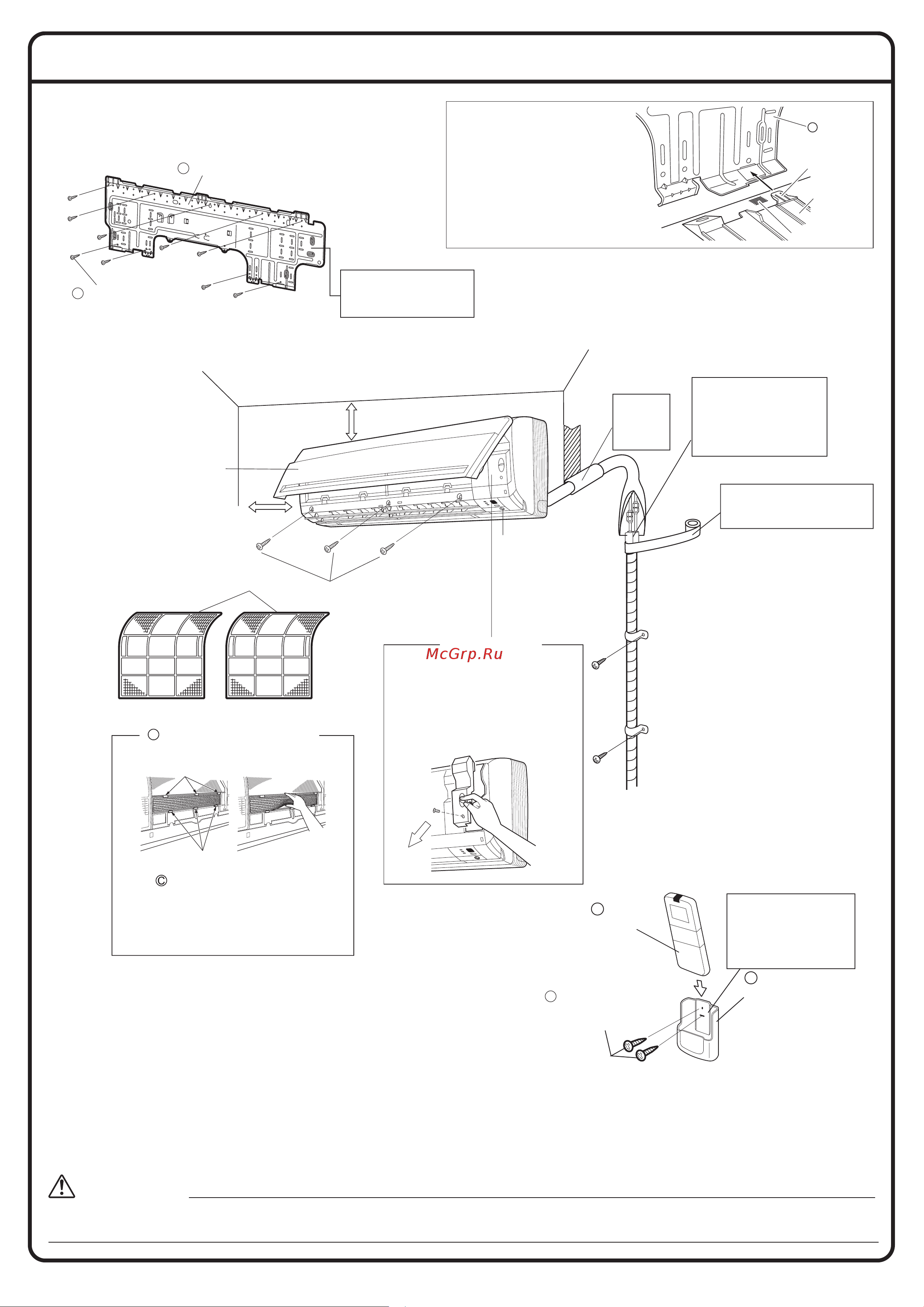 Daikin FTKS60FVM [4/12] Схема монтажа внутреннего блока