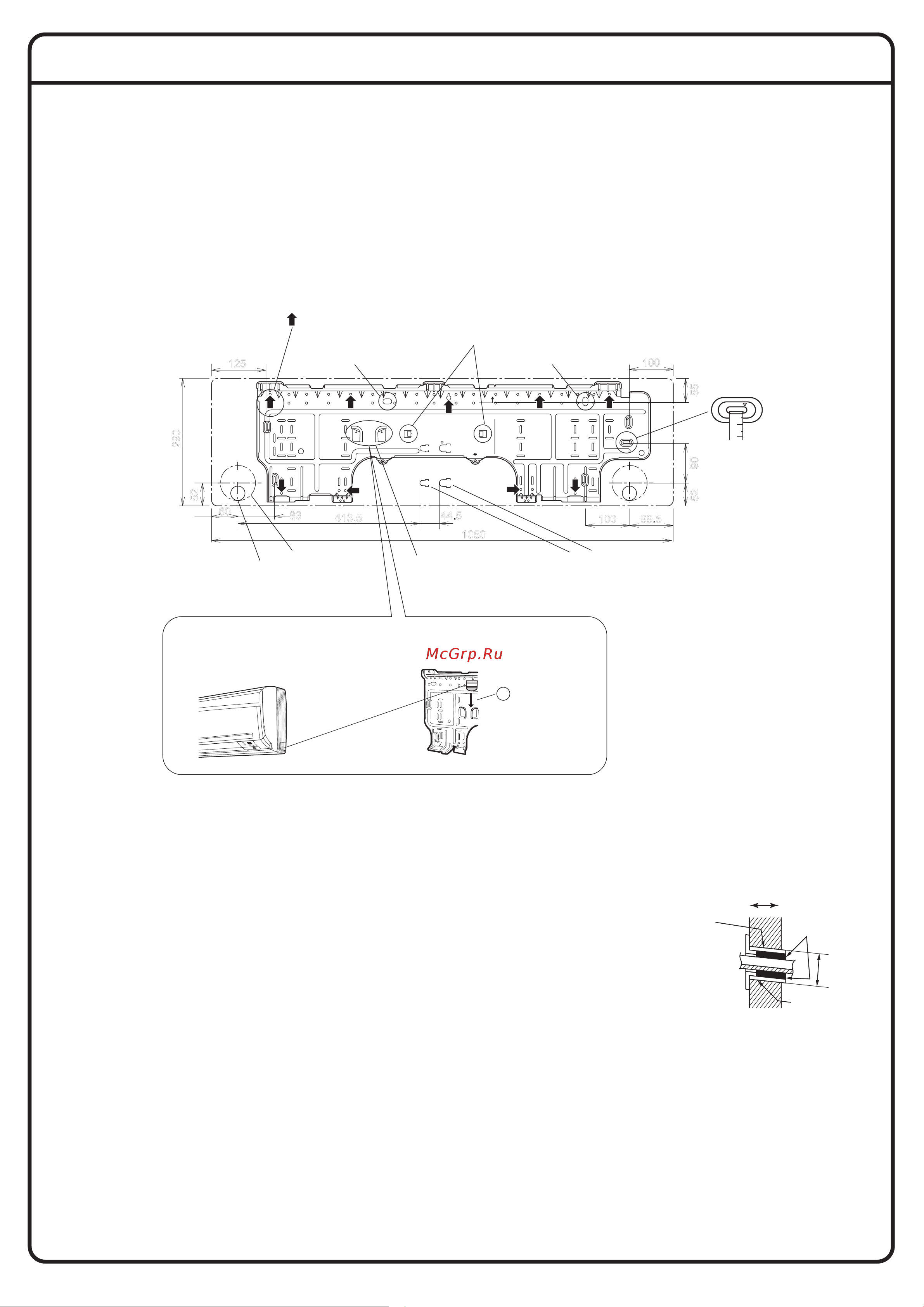 Daikin FTKS60FVM [5/12] Монтаж внутреннего блока 1