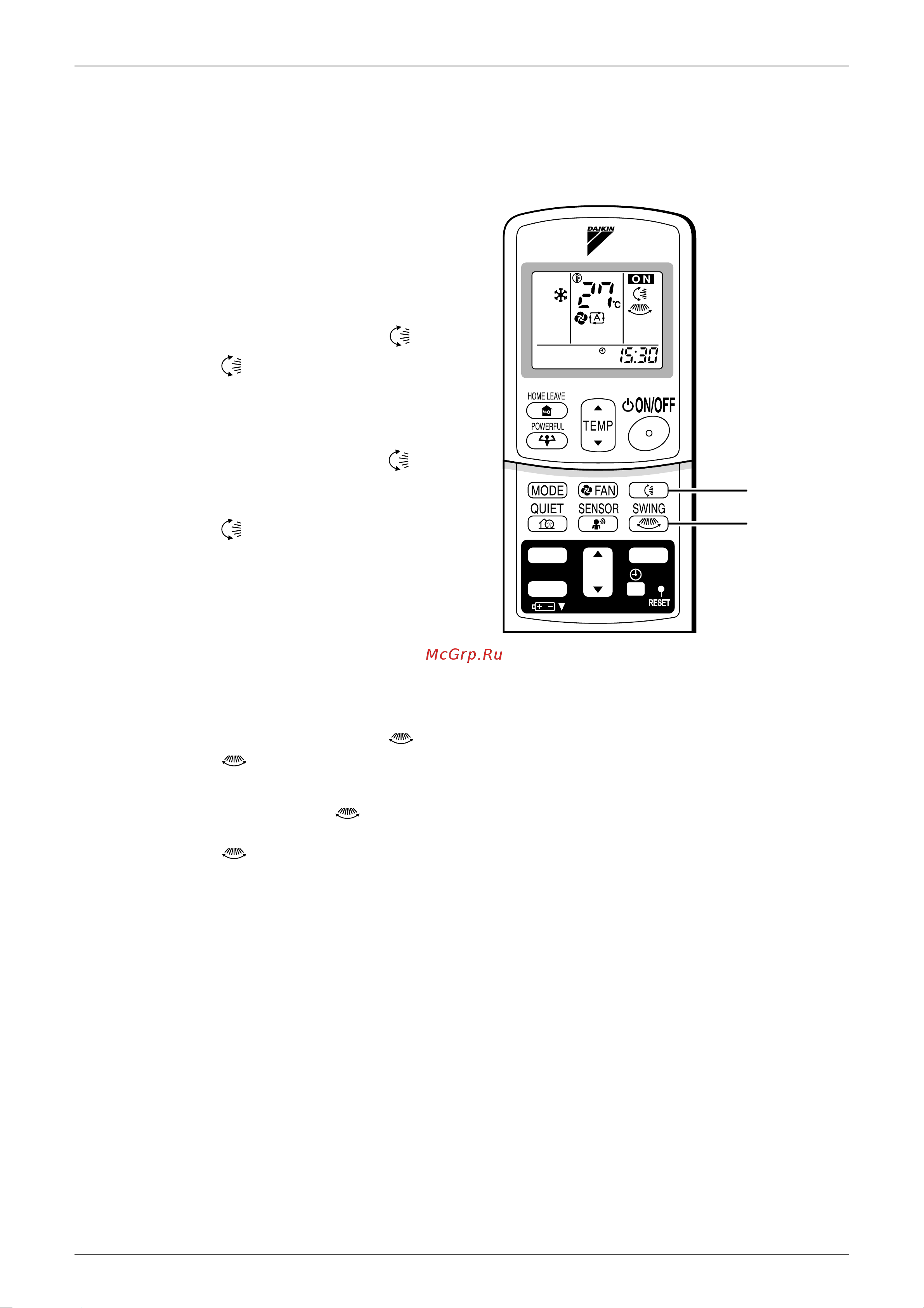 Daikin FTKS71FVM [82/244] Adjusting the airflow direction