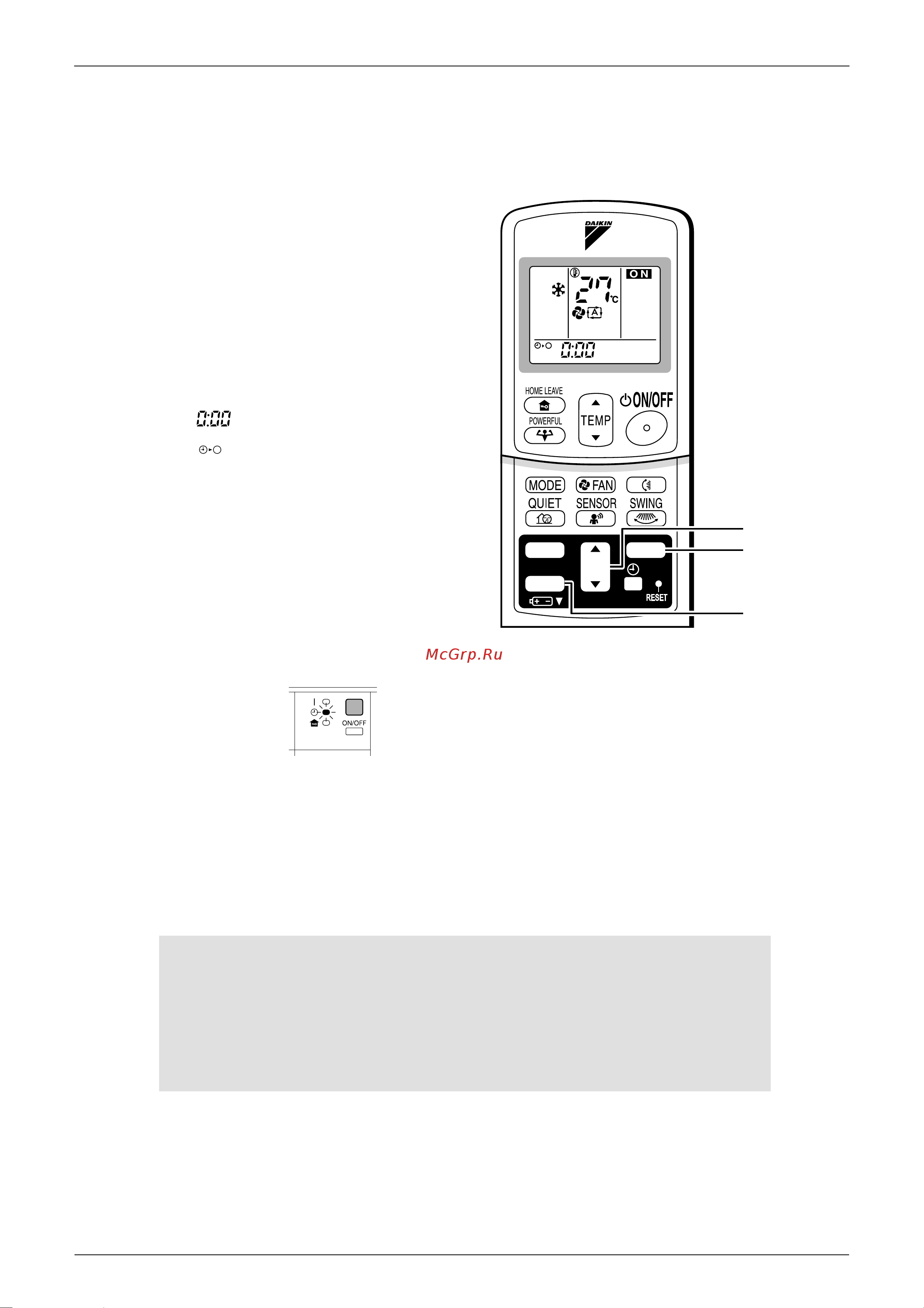 Daikin RKS50FVM [109/125] Timer operation