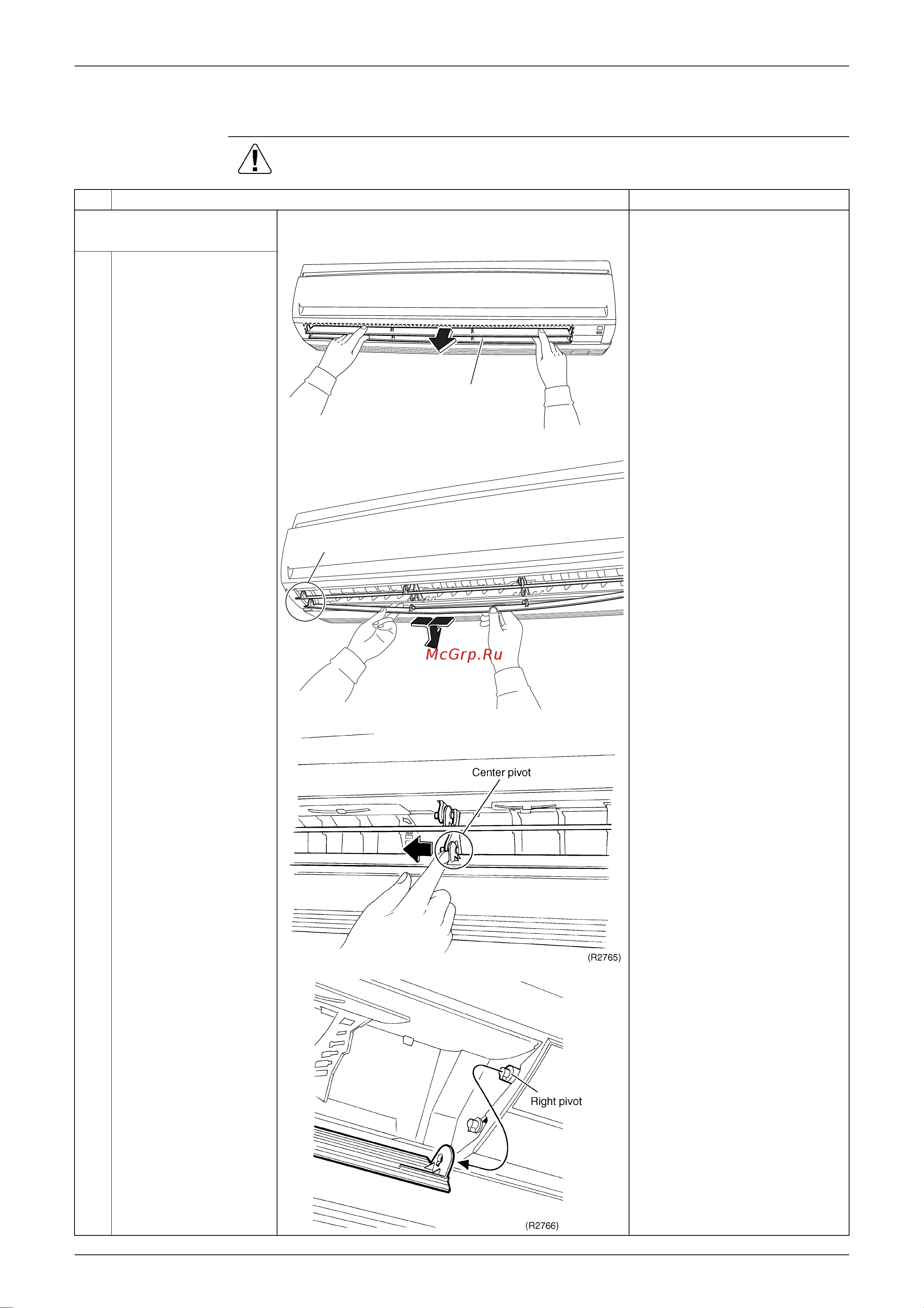 Daikin RKS50FVM [156/244] Removal of horizontal blades vertical blades
