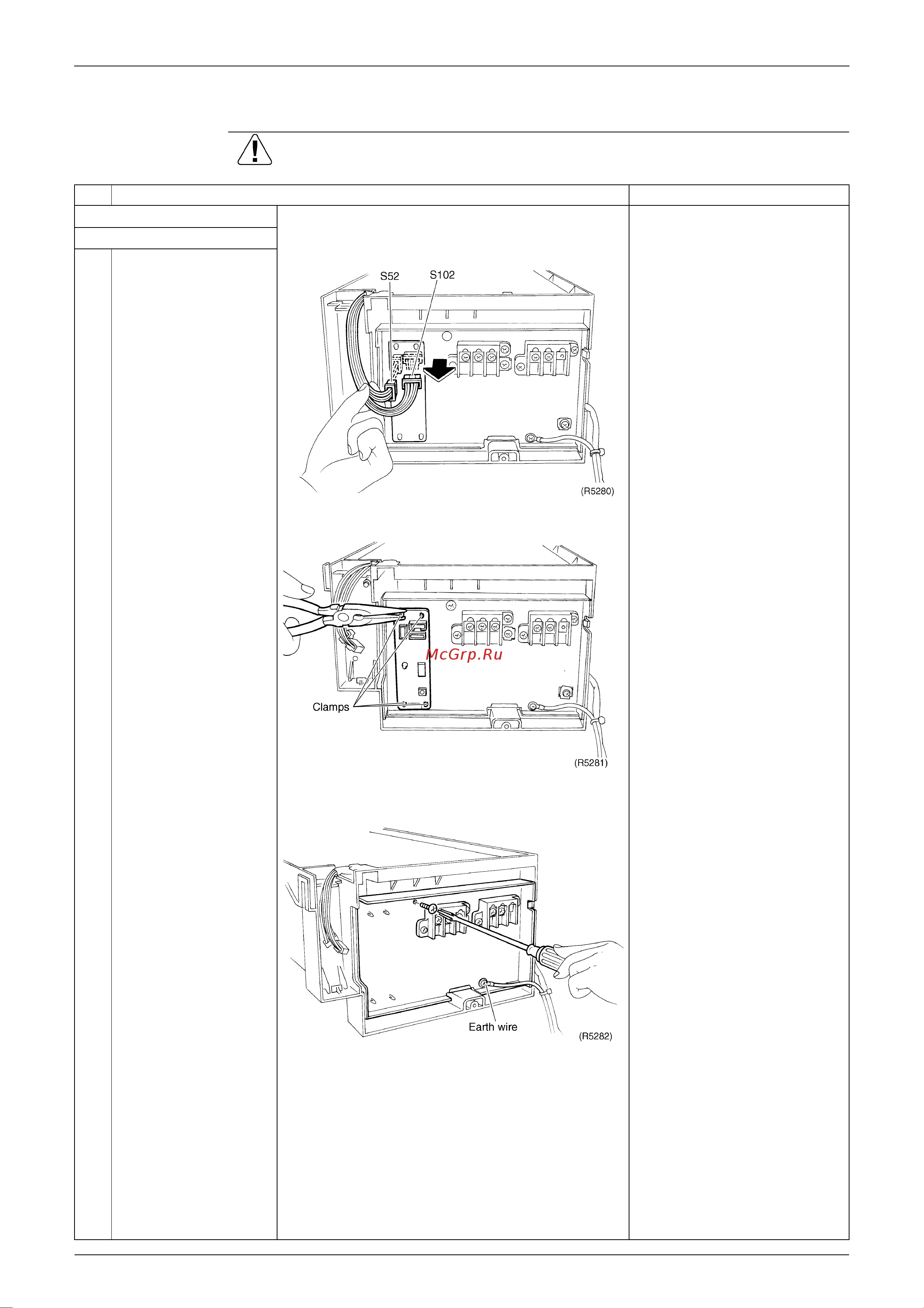 Daikin RXS71FVMA [181/244] Removal of the pcb