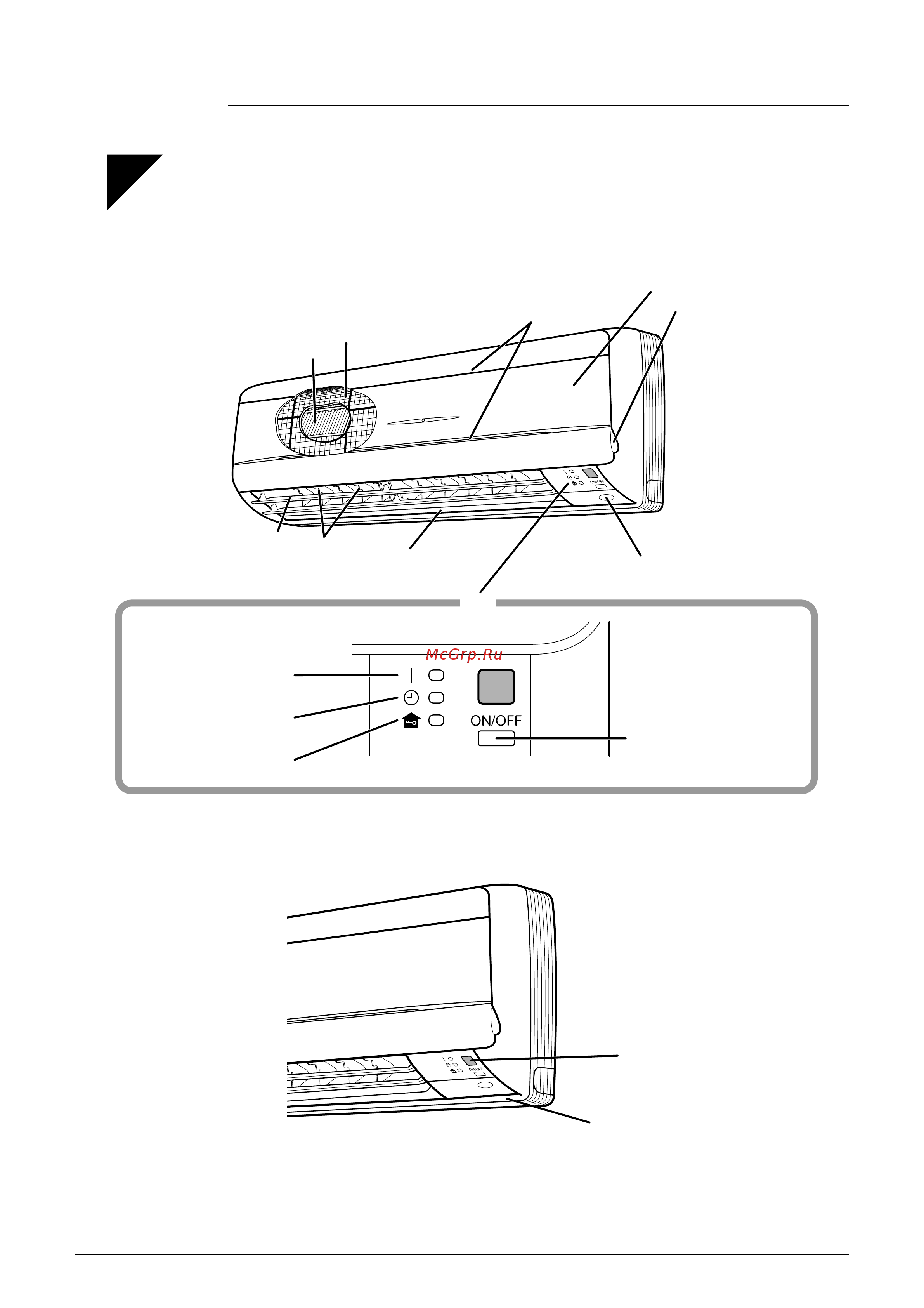 Daikin CDX35BVMC [130/302] Names of parts
