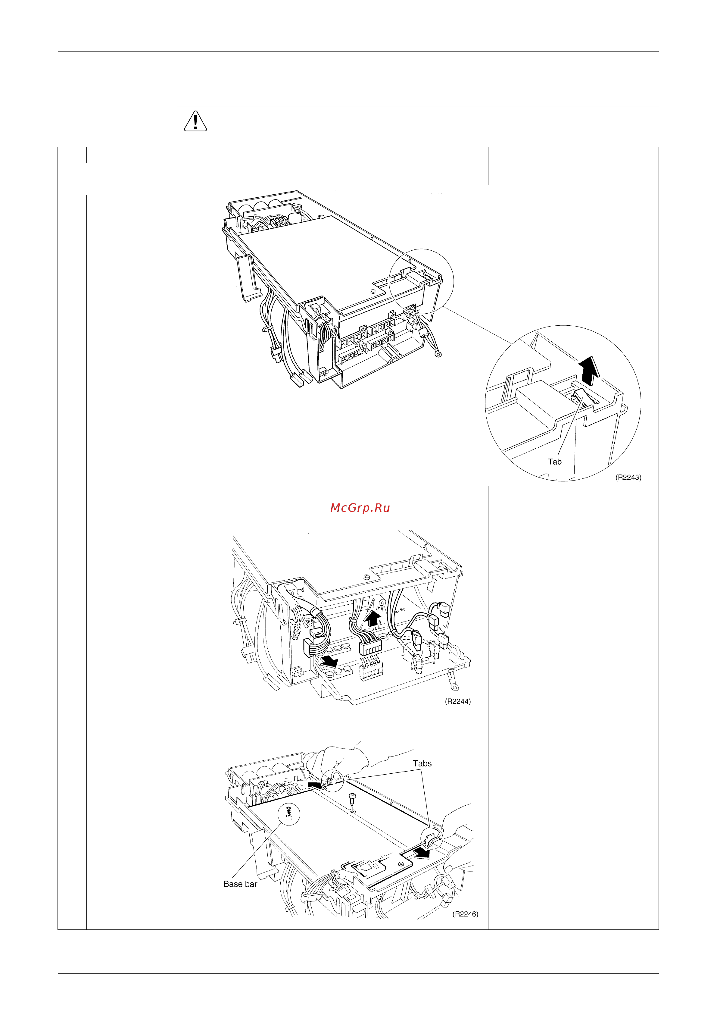 Daikin FTXE35BVMT [240/302] Removal of pcb