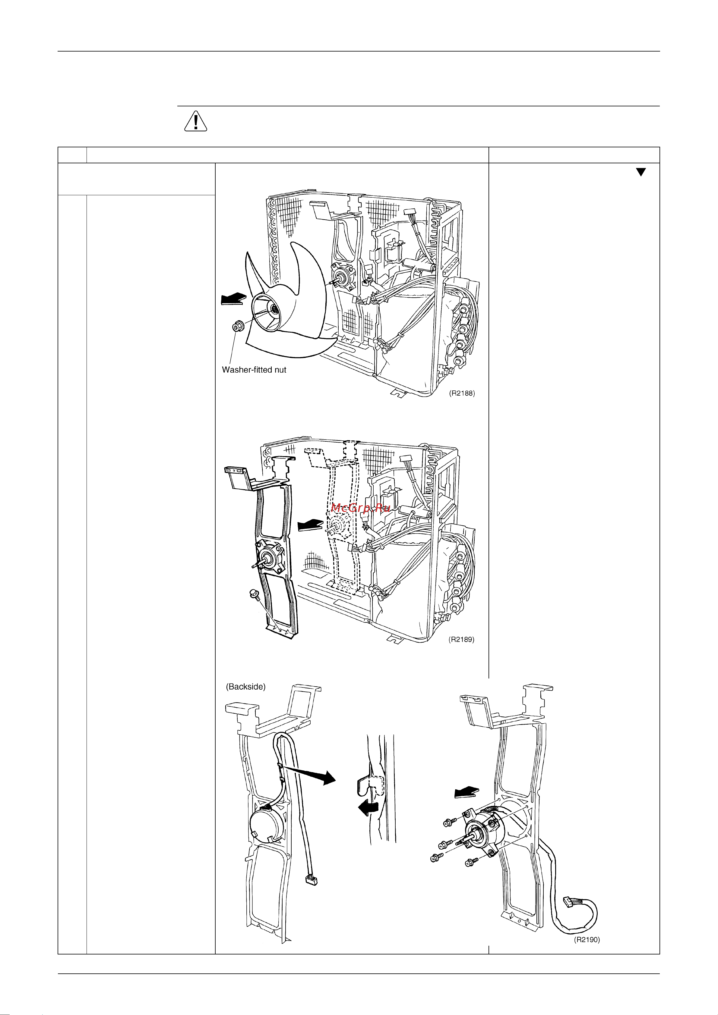 Daikin FTXS35BVMB [261/302] Removal of fan motor