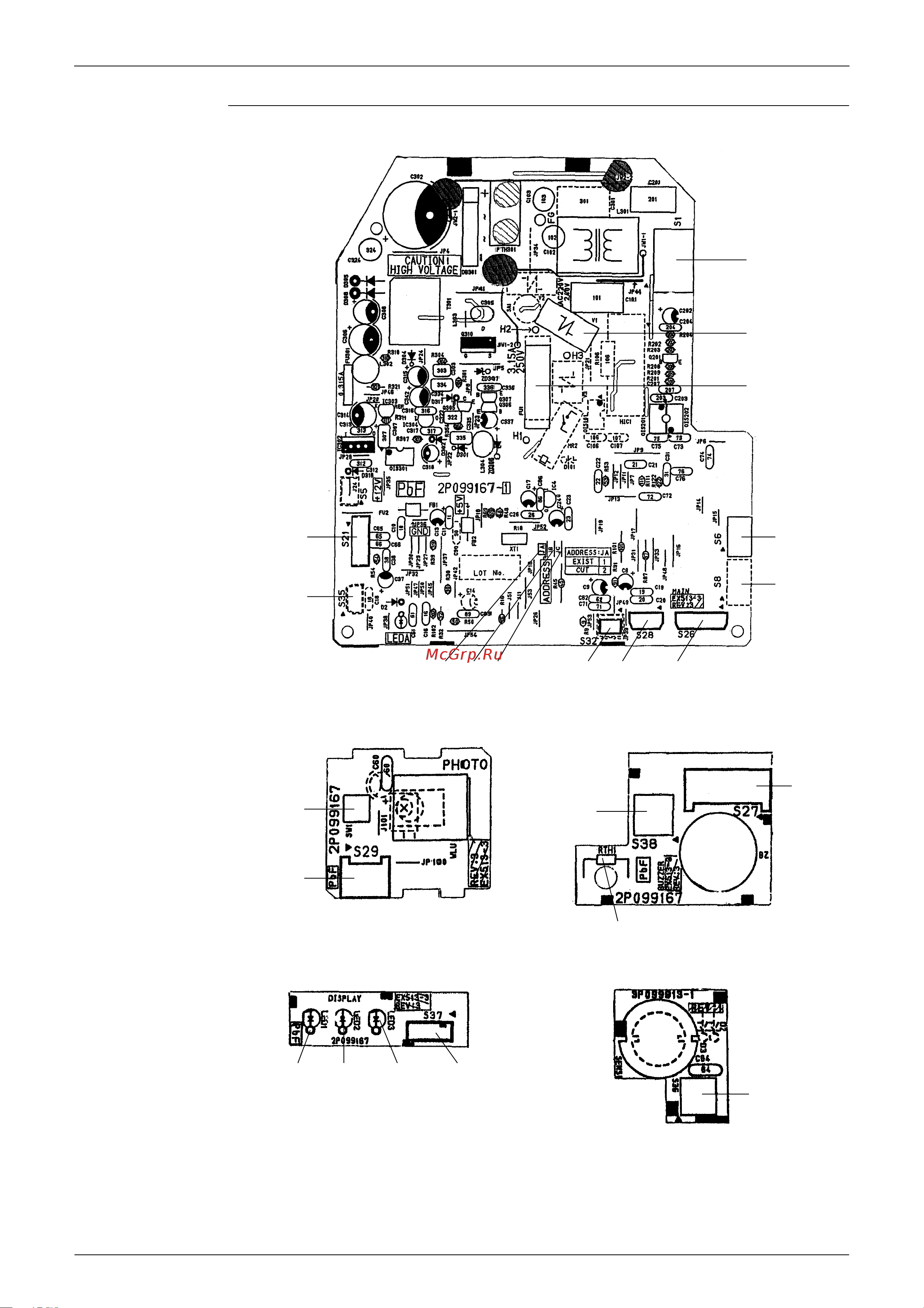 Daikin FTXD71BVMC [77/302] Pcb detail pcb 1 control pcb indoor unit