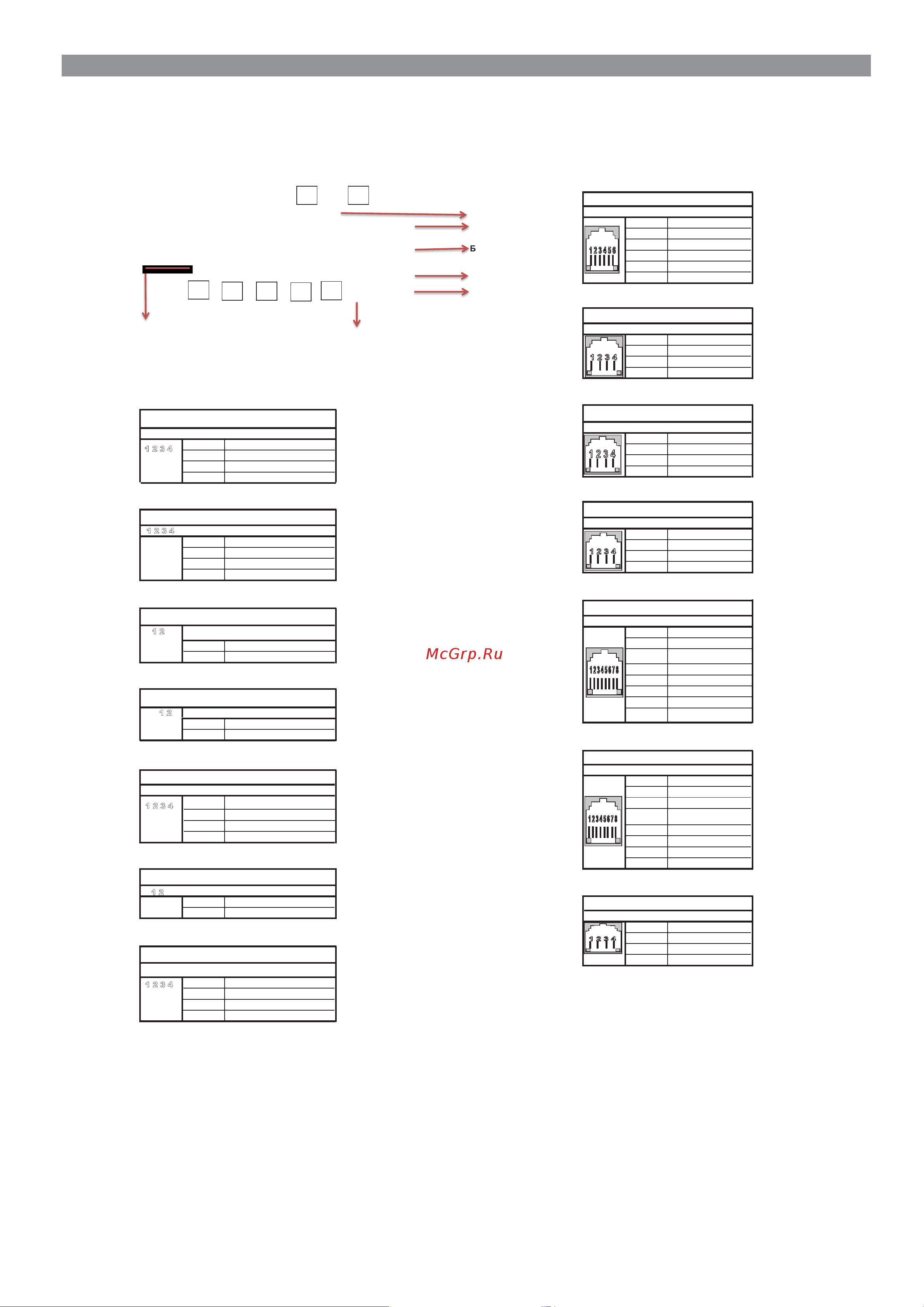Came SLIDING GATE GL55-90 [14/28] Описание контактов и разъемов плат