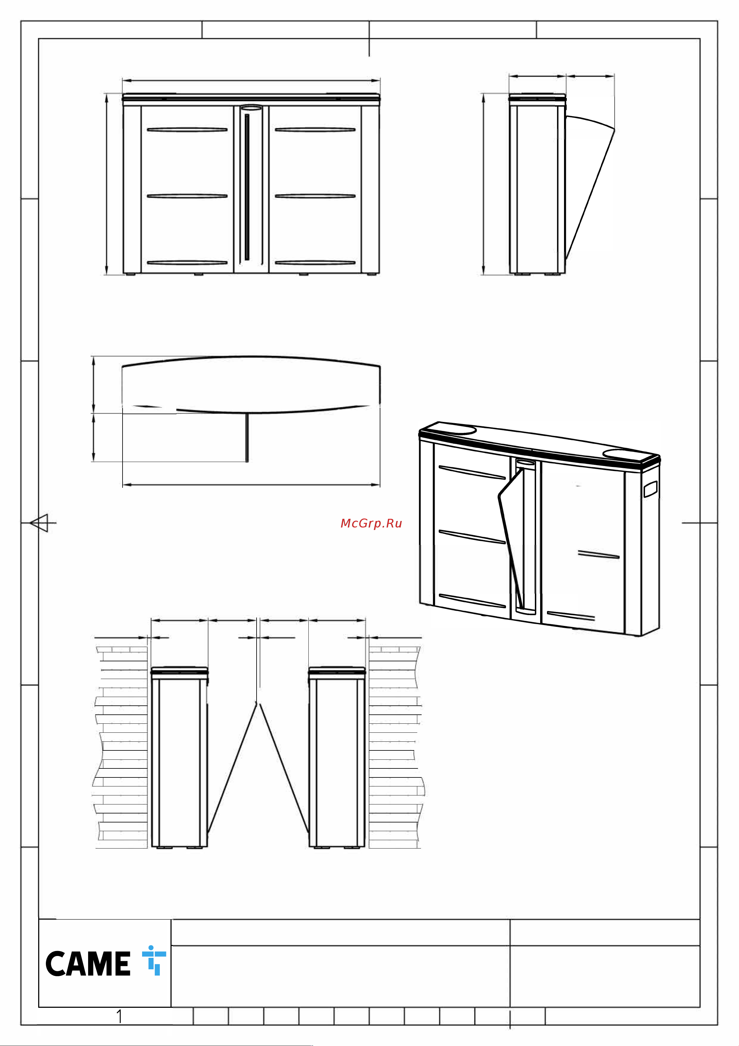 Came SLIDING GATE LIGHT 001SGL01 Инструкция по установке онлайн