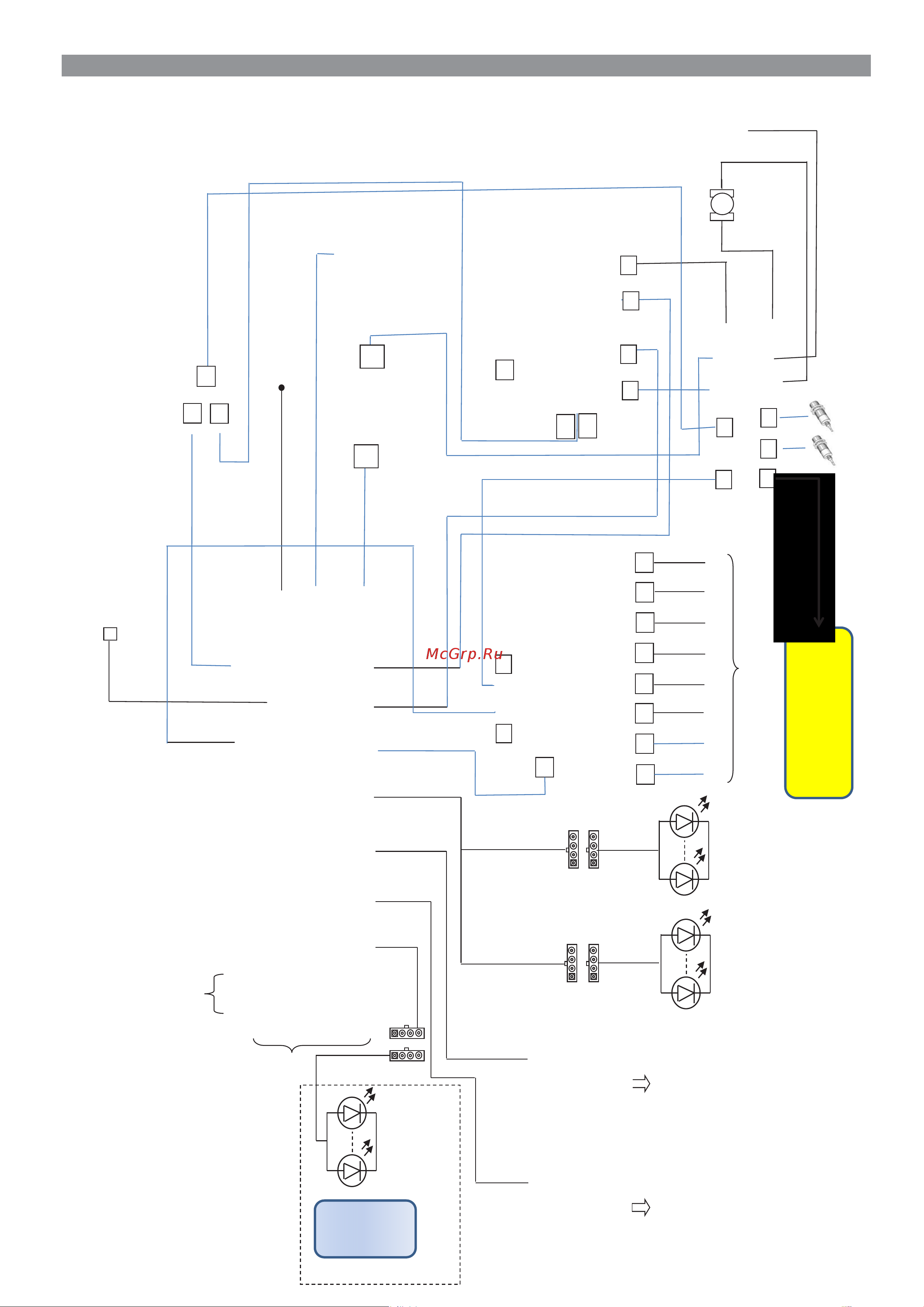 Came SLIDING GATE SG55 001SG55S-DBL [13/28] Схема внутренних элекрических соединений