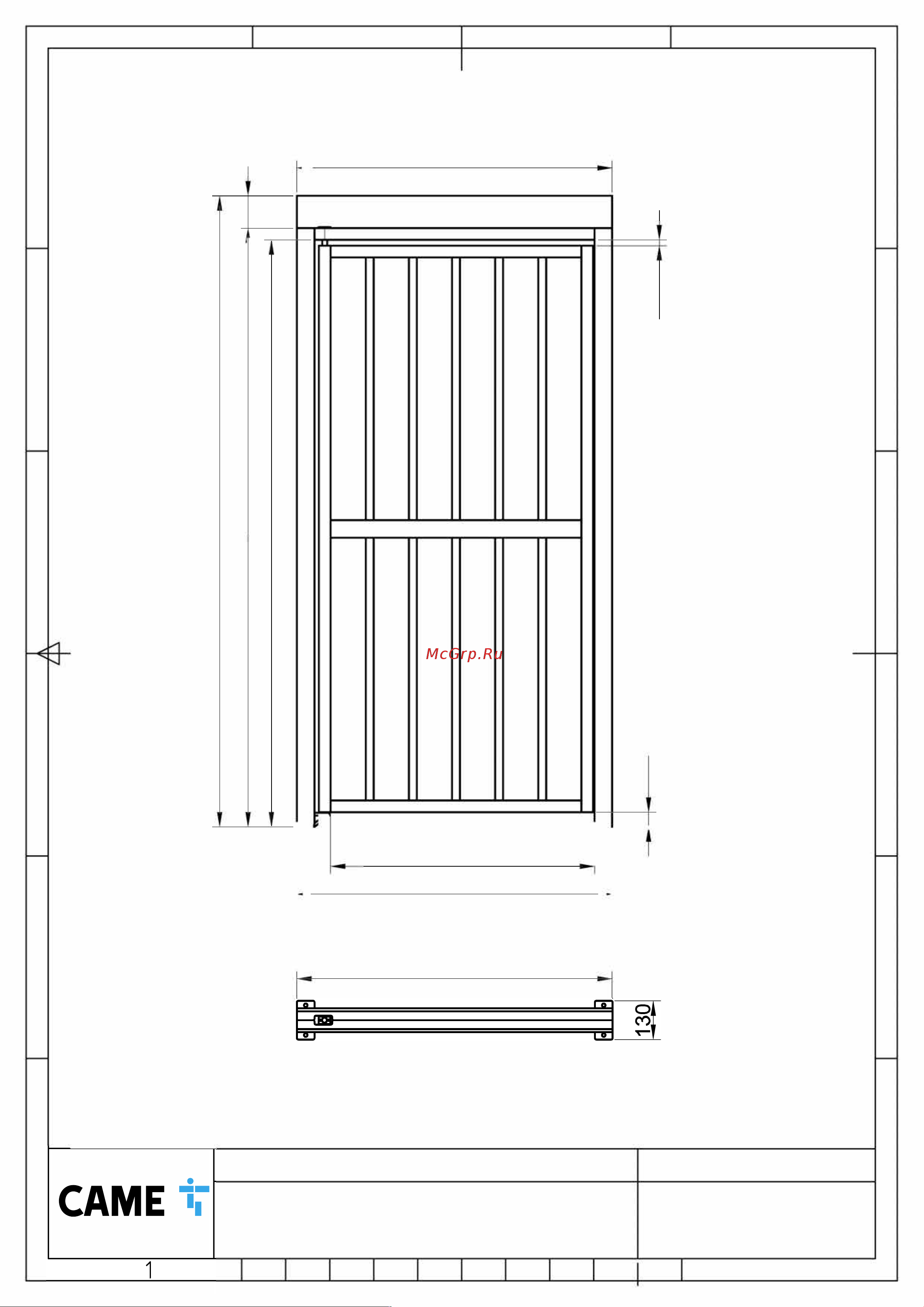 Came GUARDIAN GATE 001PSSGS Инструкция по установке онлайн